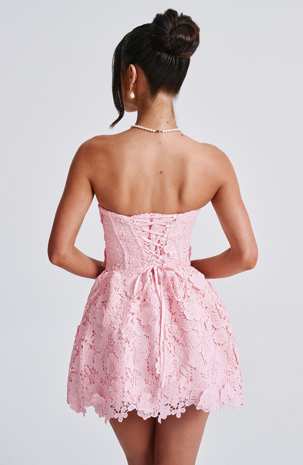 Leona Mini Pembe Elbise