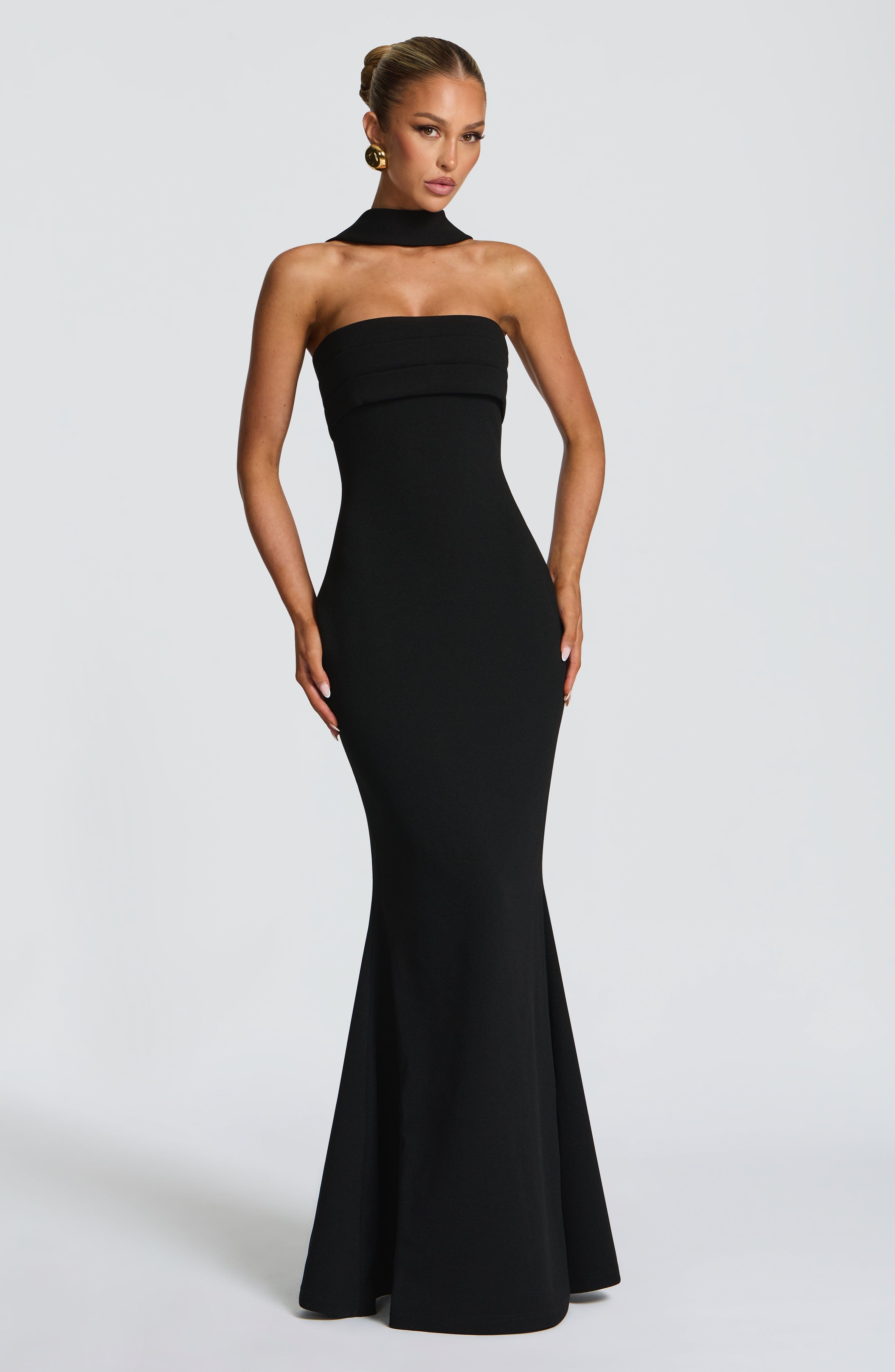 Leura Siyah Maxi Elbise