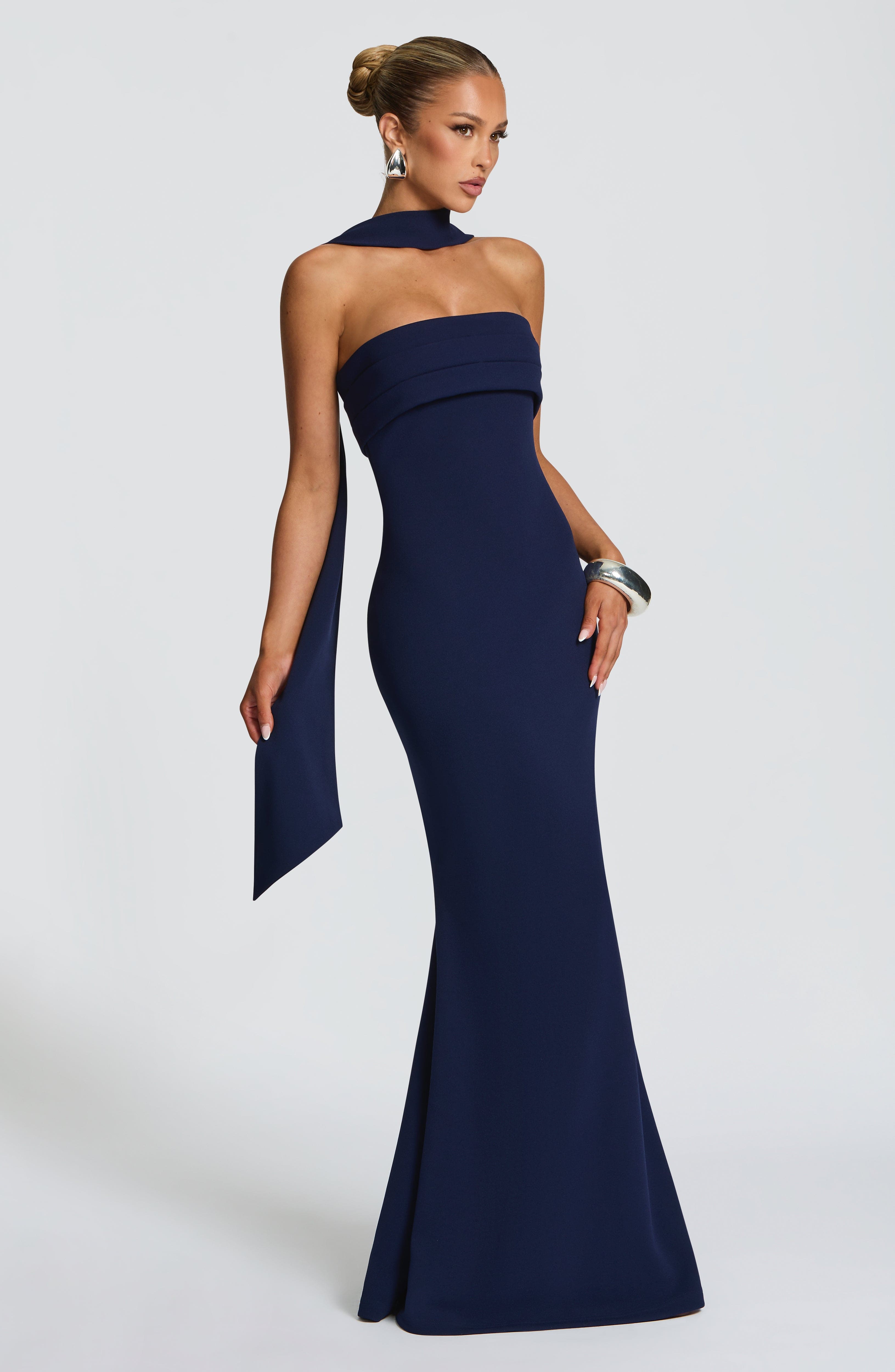 Leura Lacivert Maxi Elbise