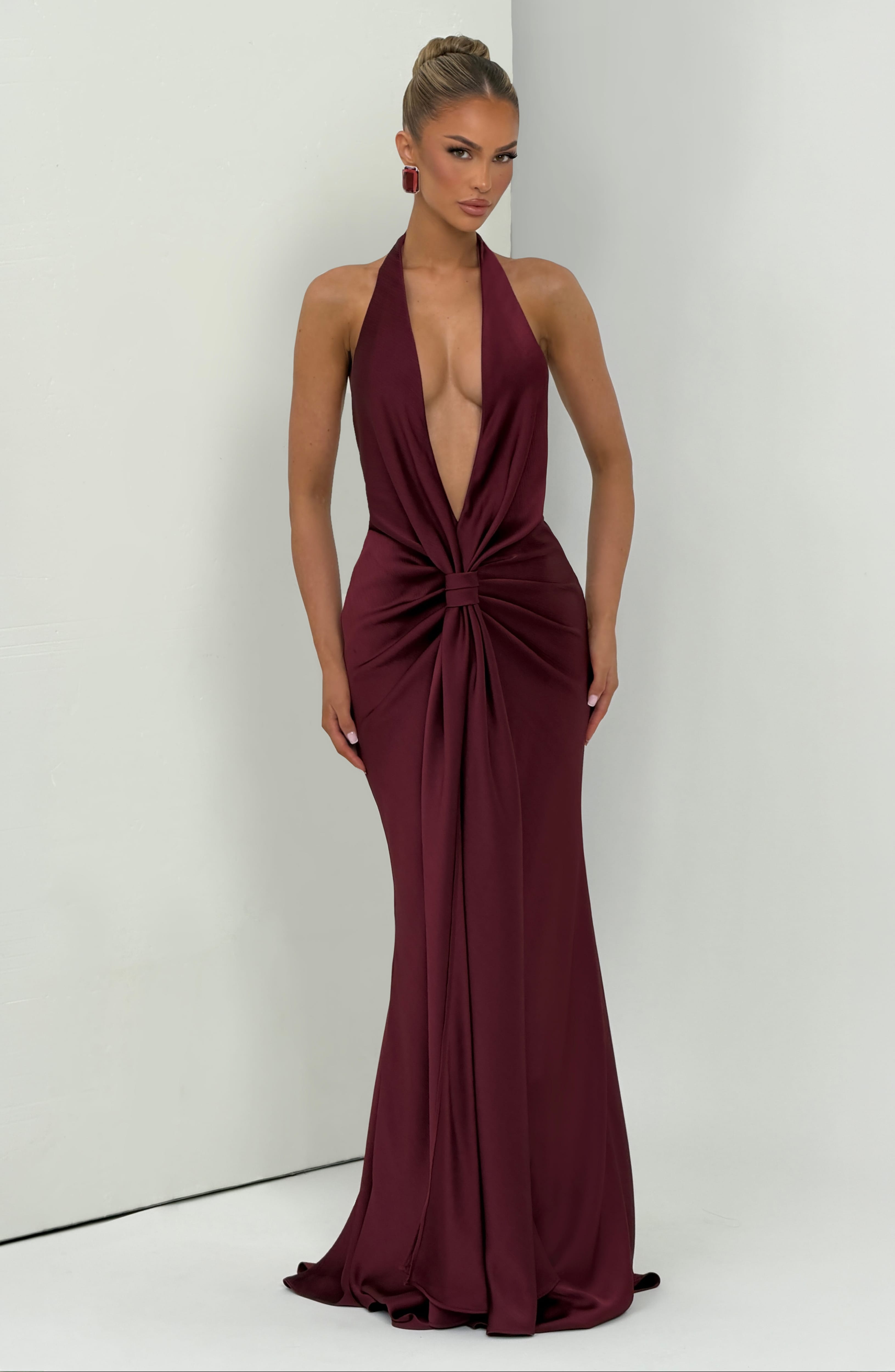 Kiraz Linette Maxi Elbise