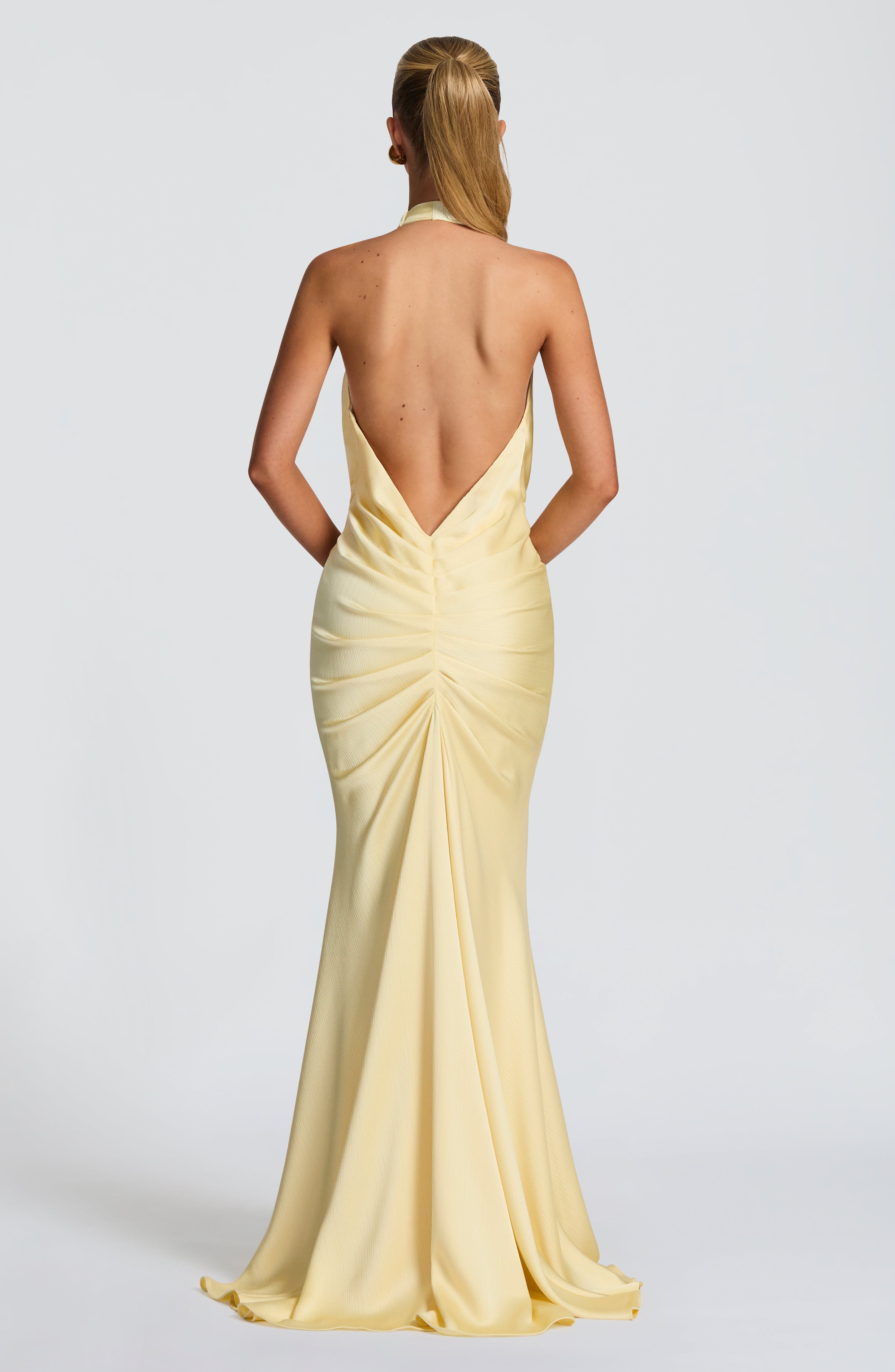Linette Limon Limon Sarısı Maxi Elbise