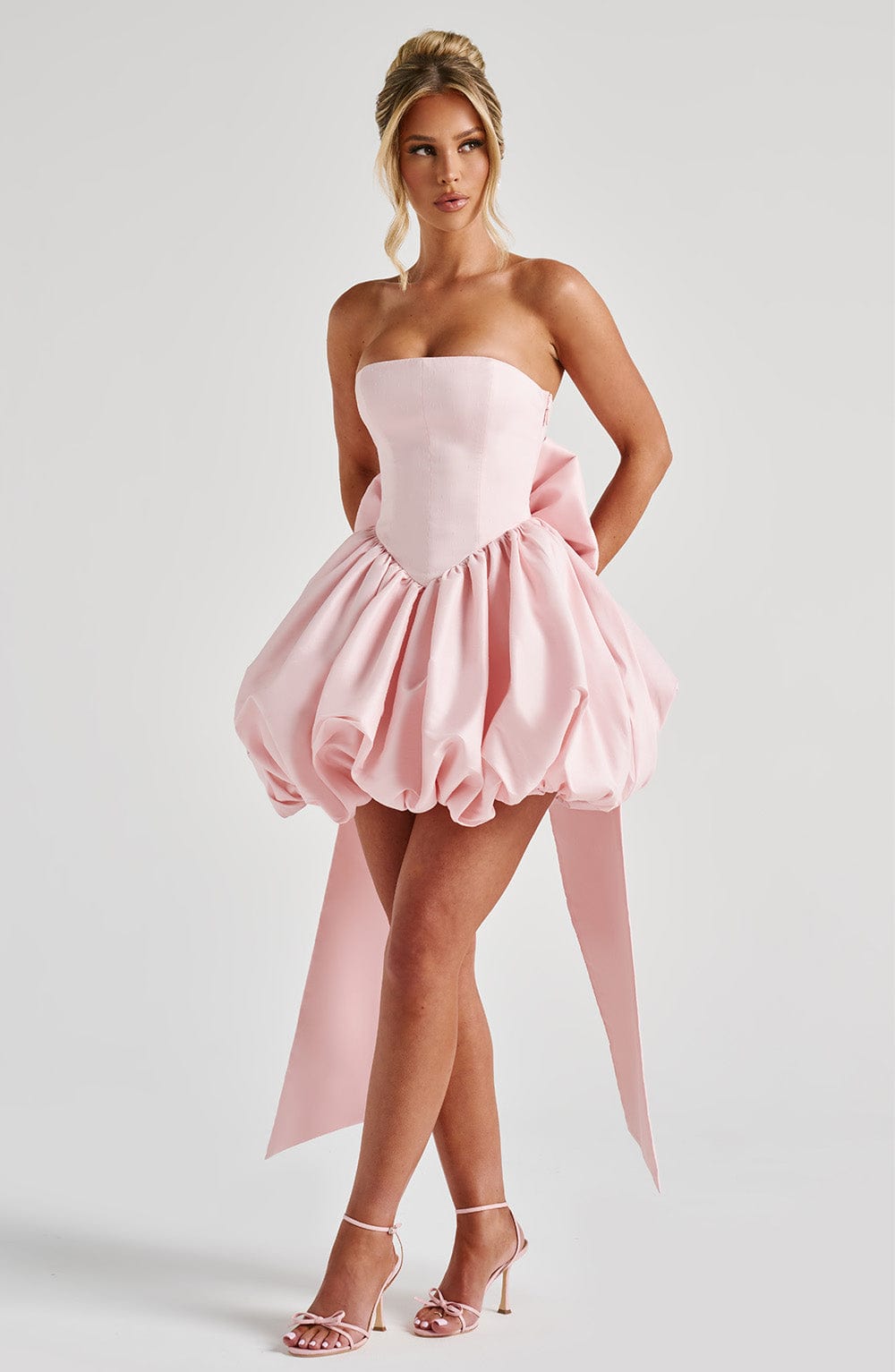 Lotus Mini Pembe Elbise