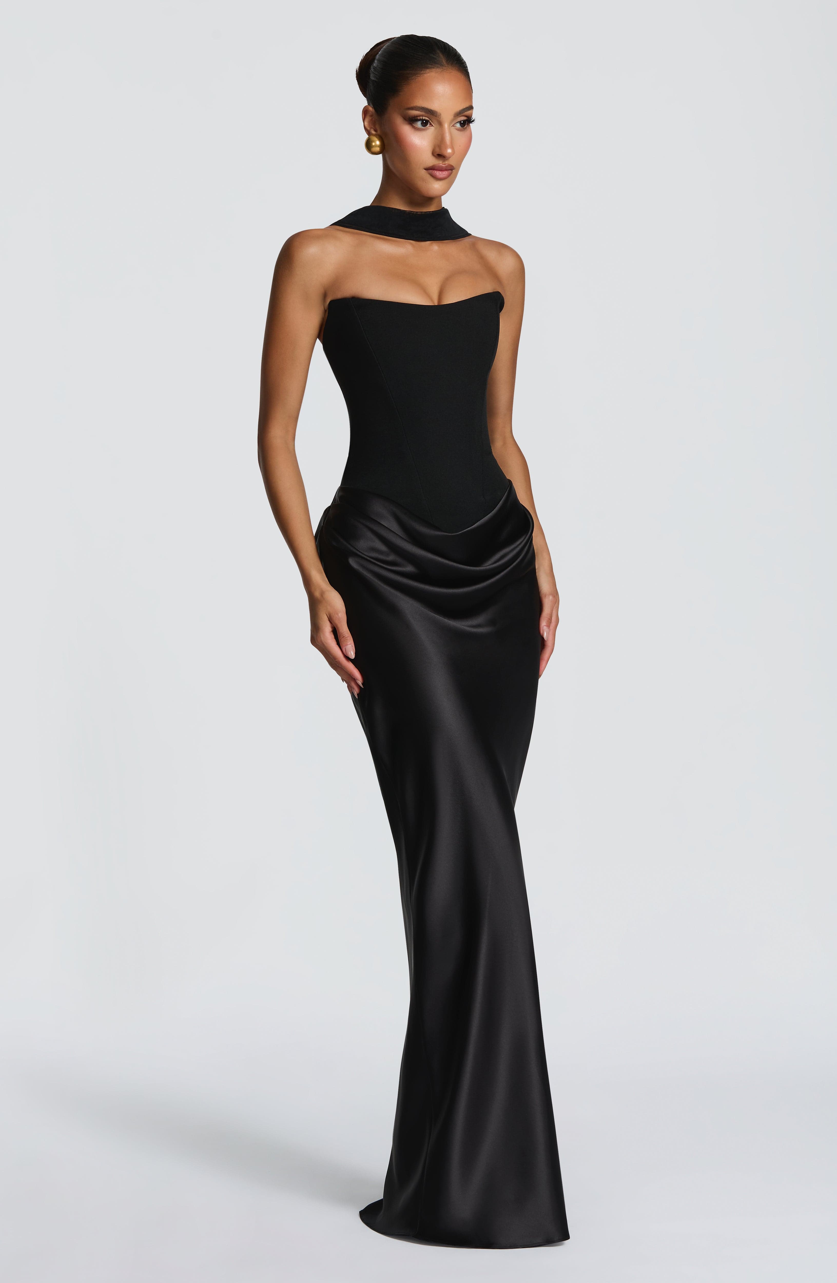 Maggie Maxi Siyah Elbise