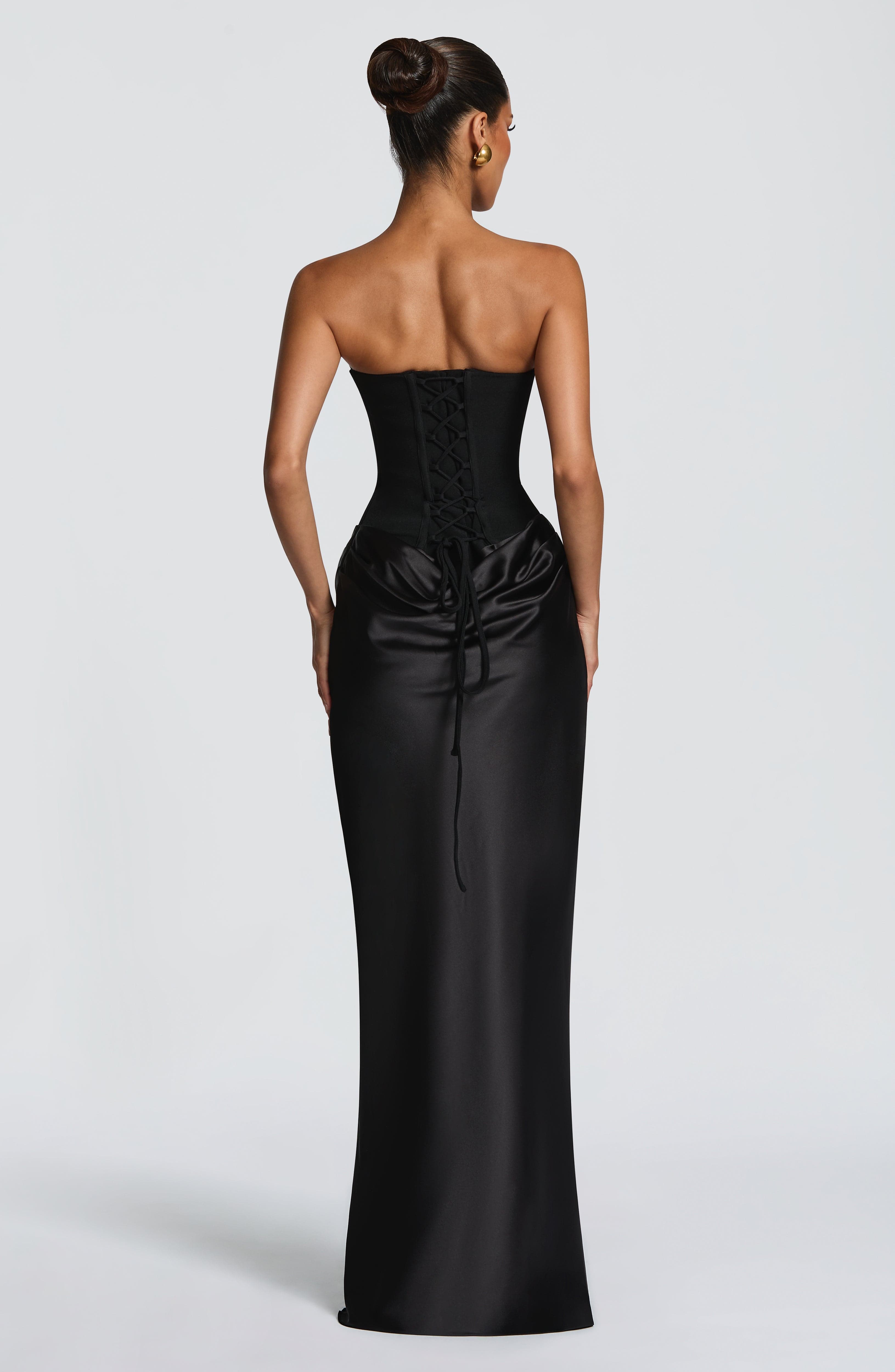 Marielle Maxi Elbise – Siyah