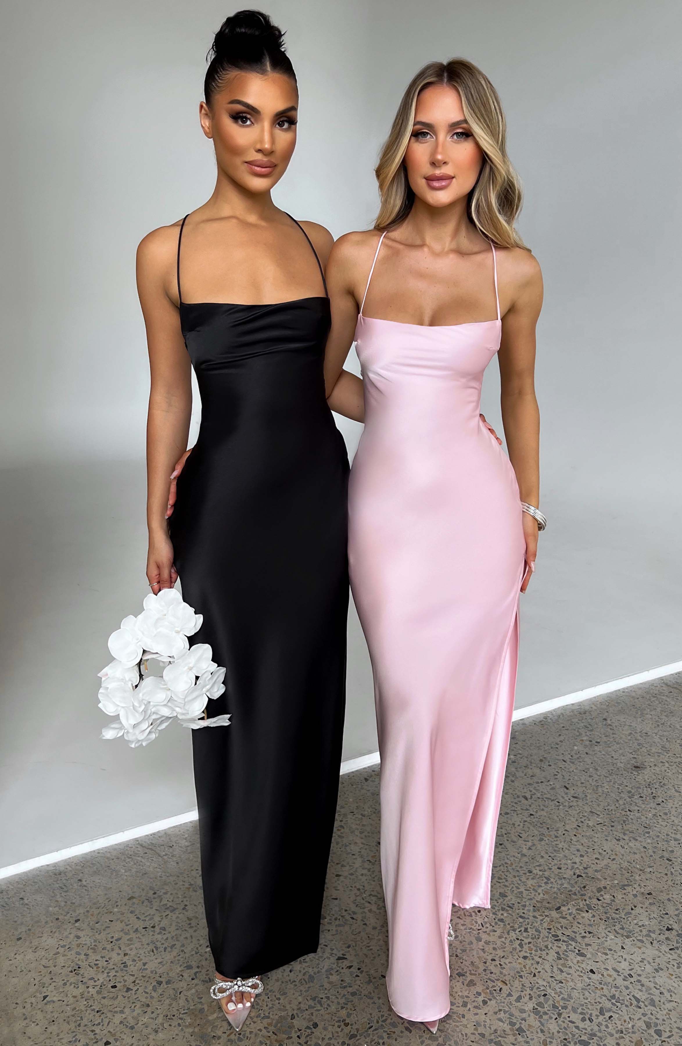 Makalita Pembe Maxi Elbise