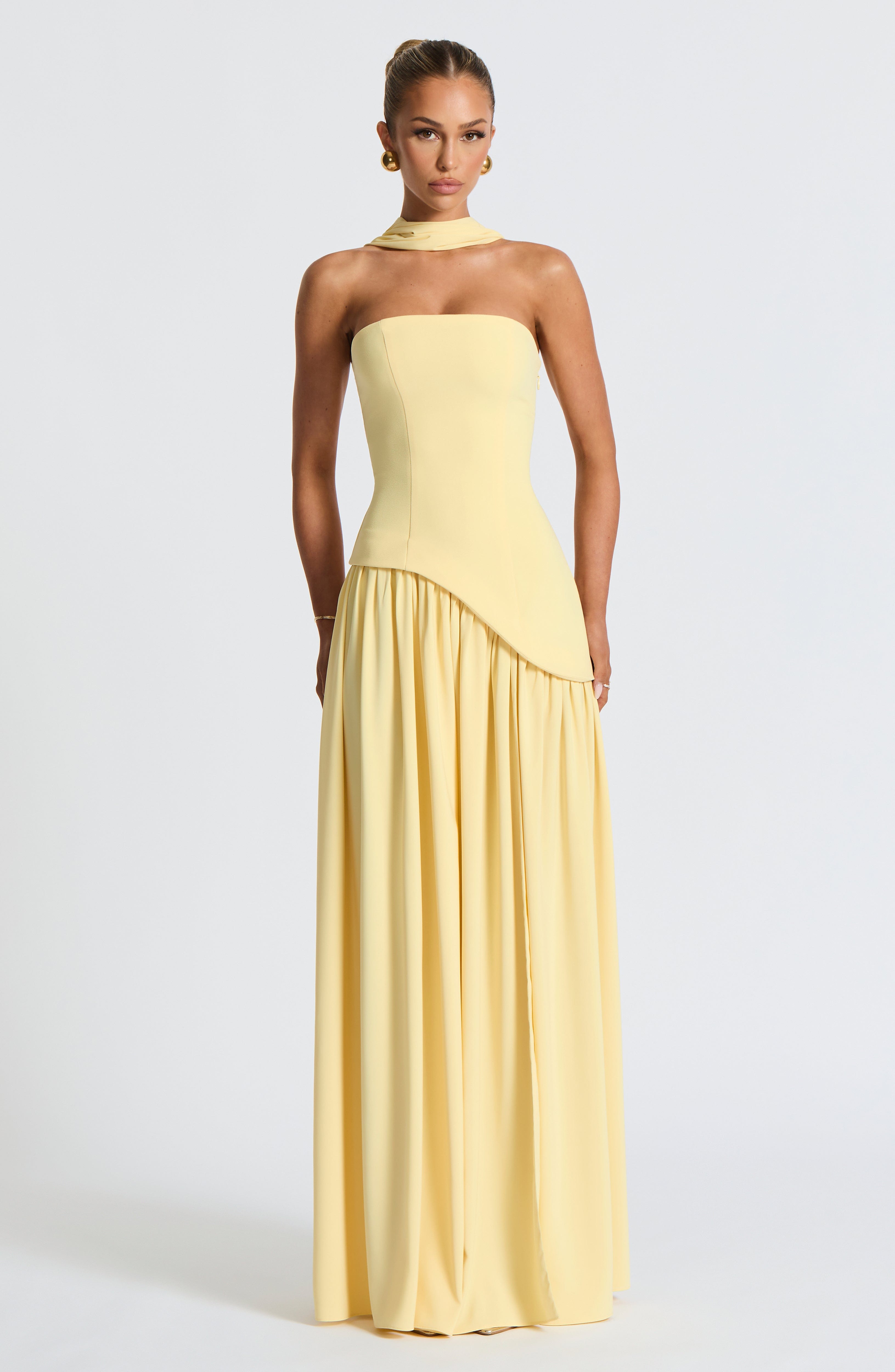 Maliyah Limon Maxi Elbise