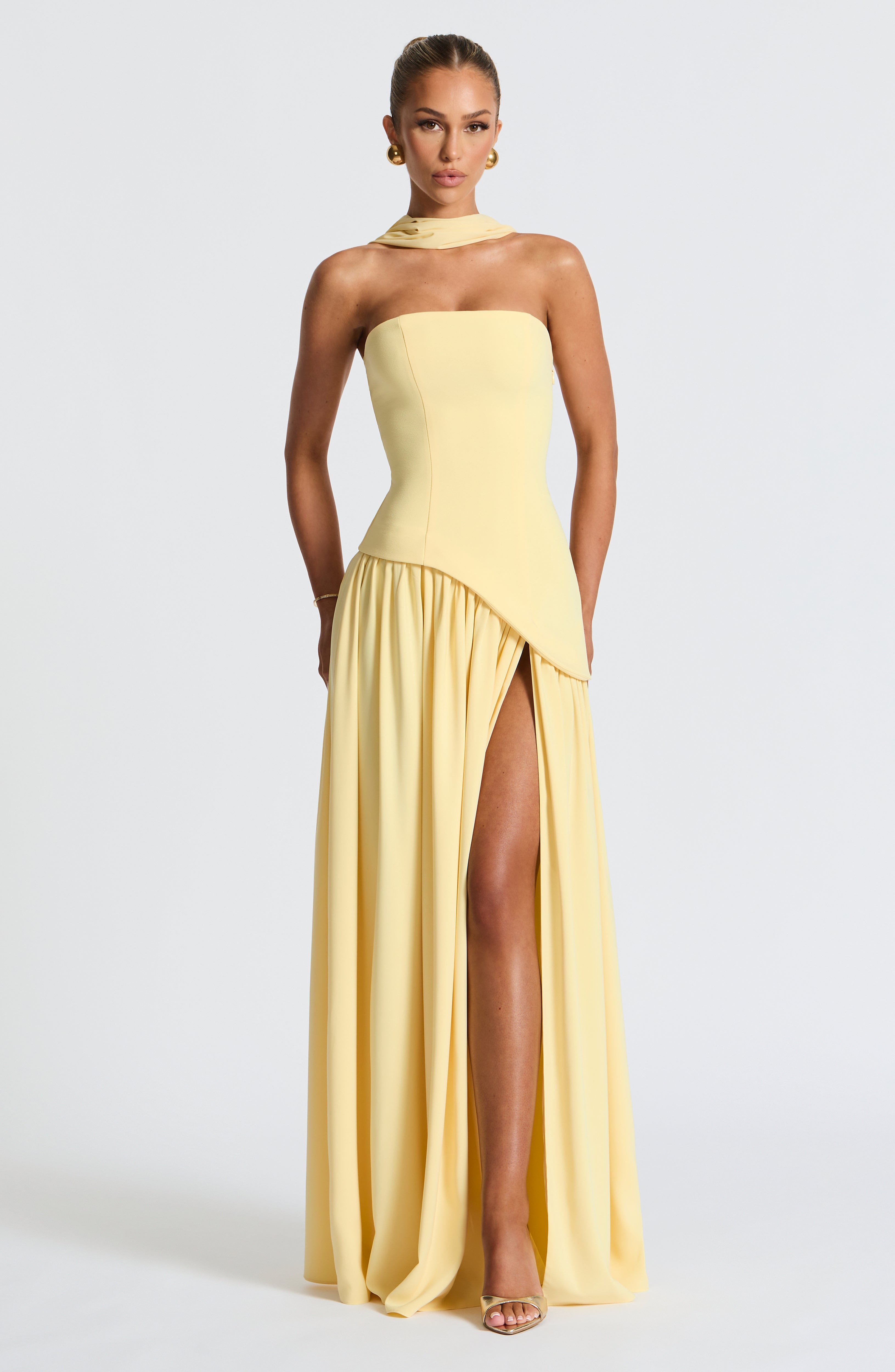 Maliyah Limon Maxi Elbise