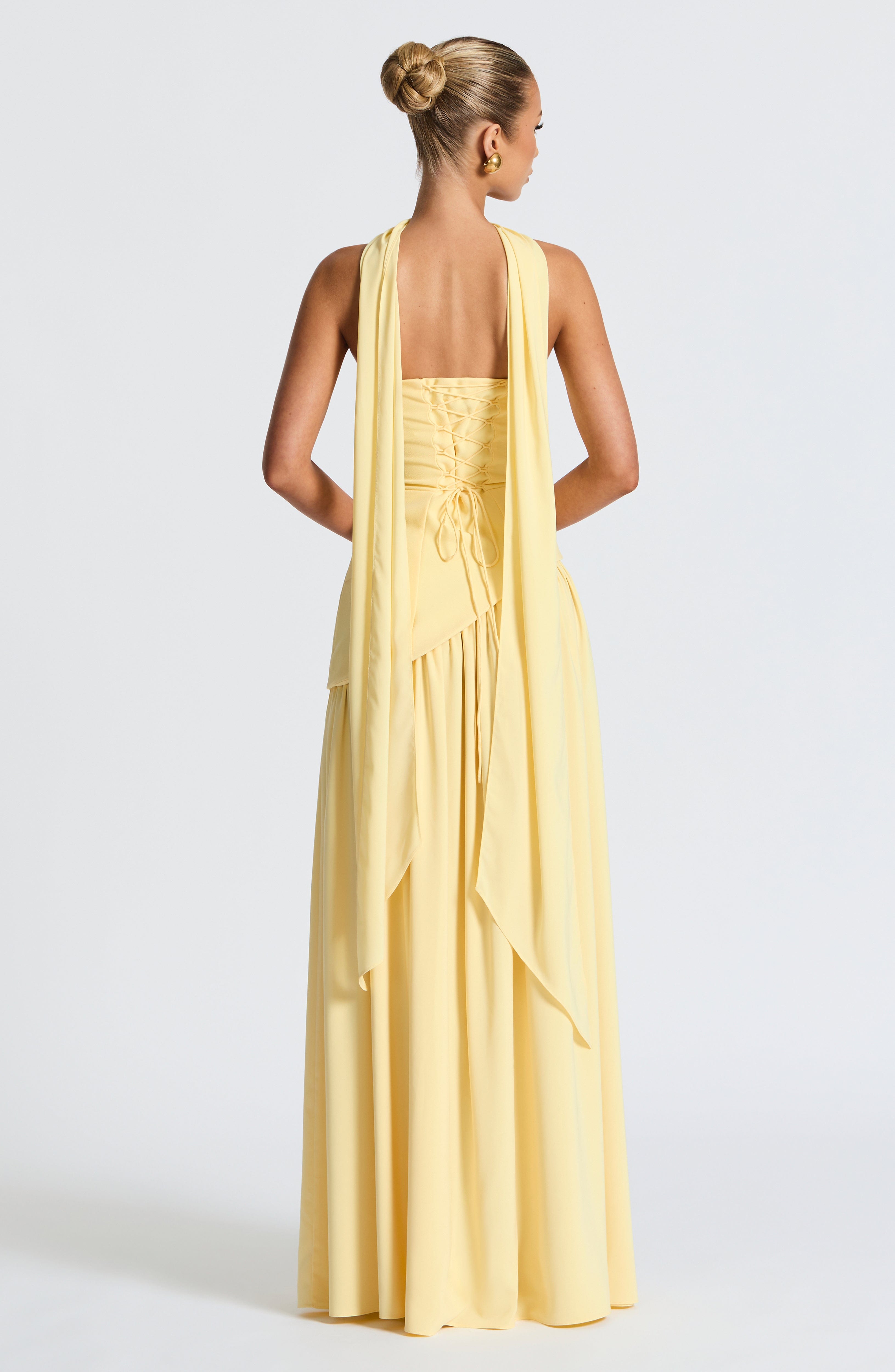 Maliyah Limon Maxi Elbise