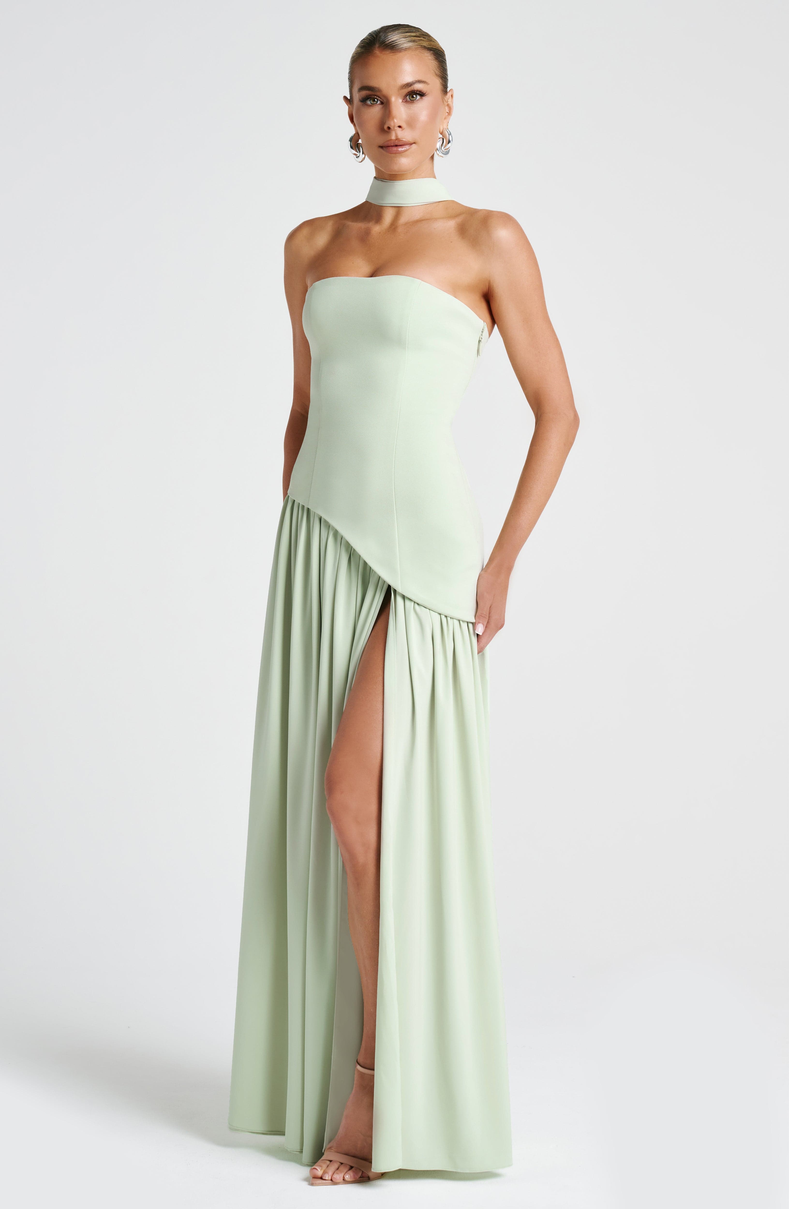 Maliyah Maxi Elbise – Mint Yeşili