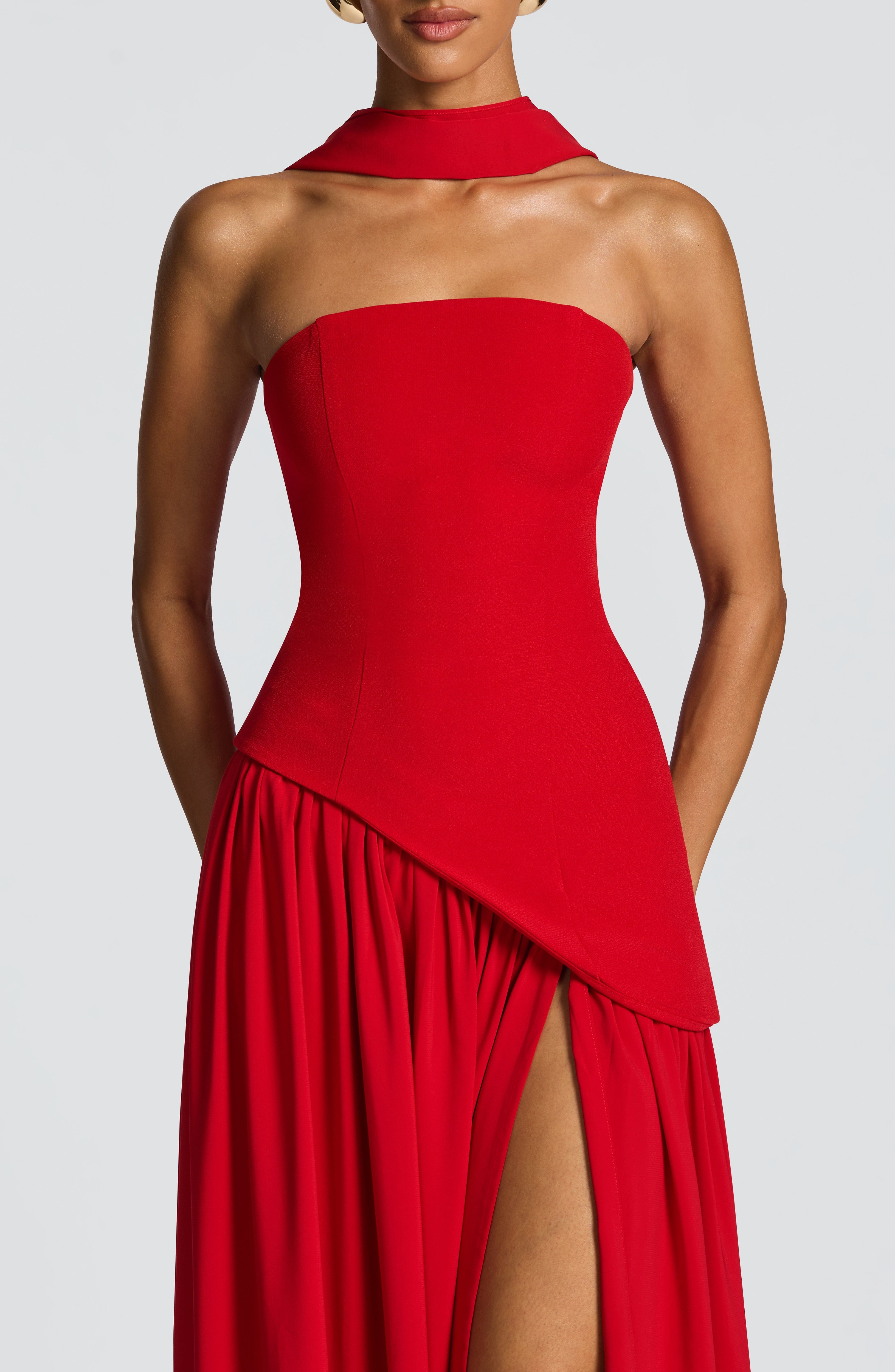 Maliyah Maxi Elbise – Kırmızı