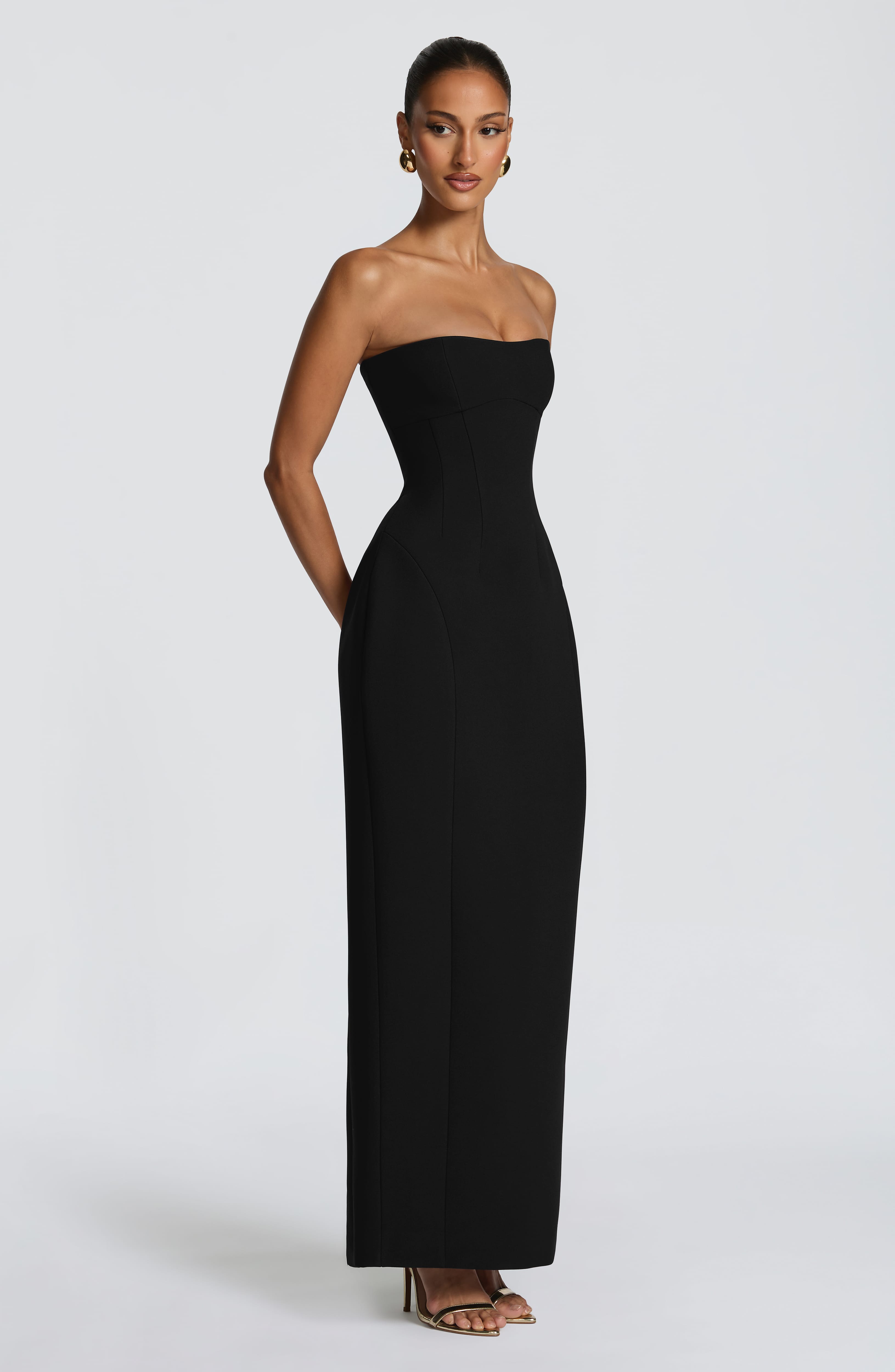 Manon Siyah Maxi Elbise