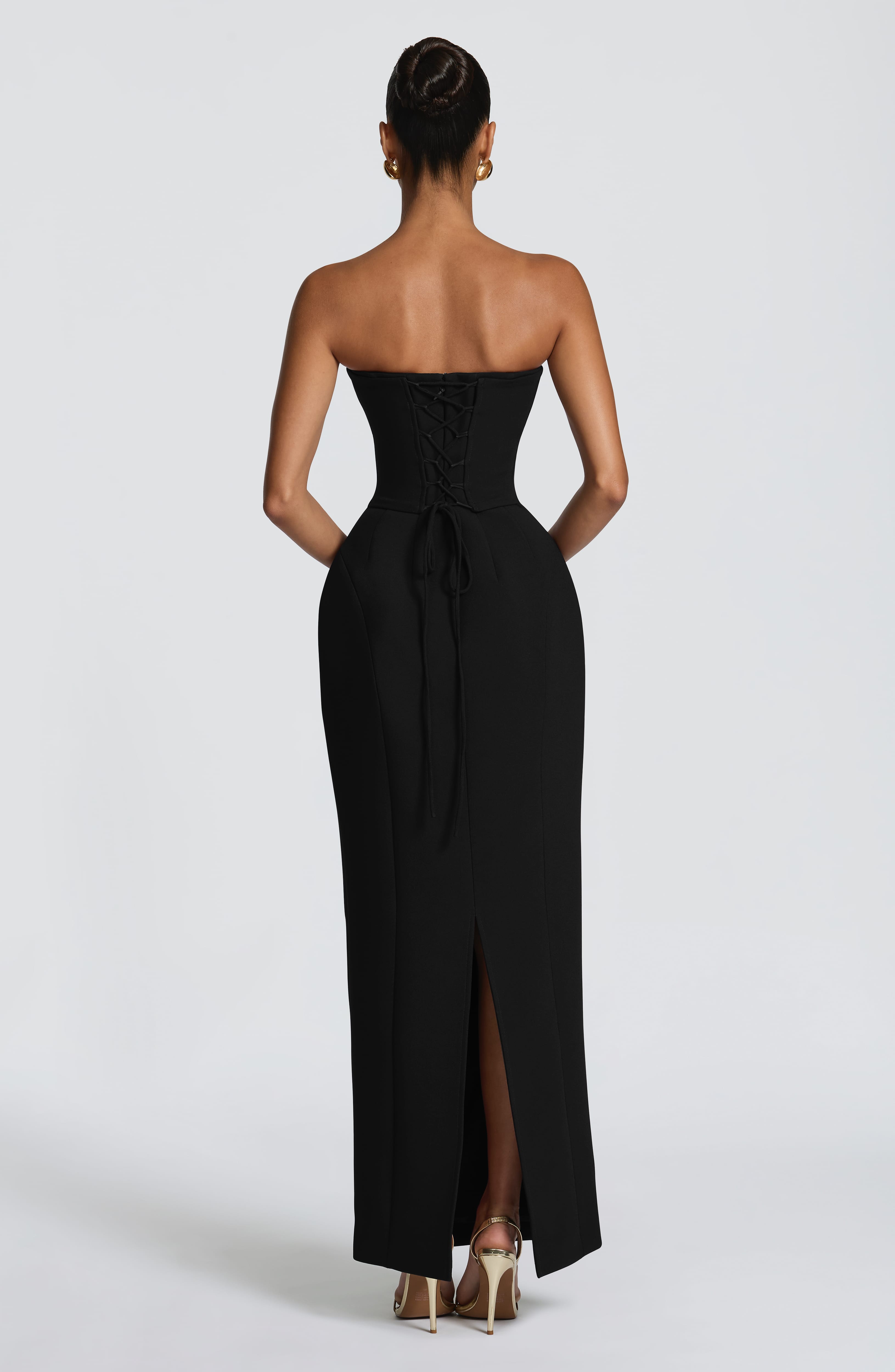 Manon Siyah Maxi Elbise