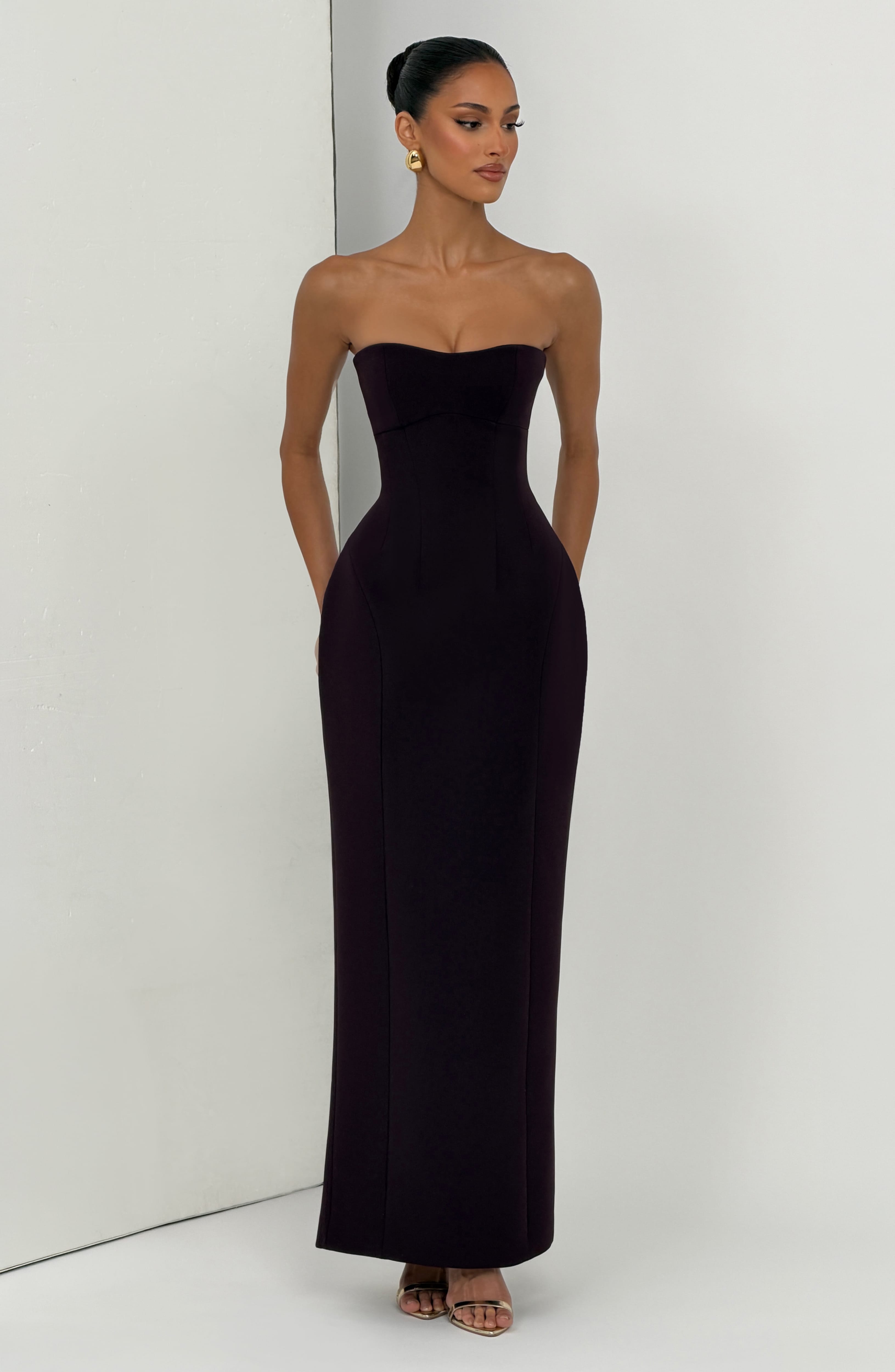 Manon Siyah Maxi Elbise