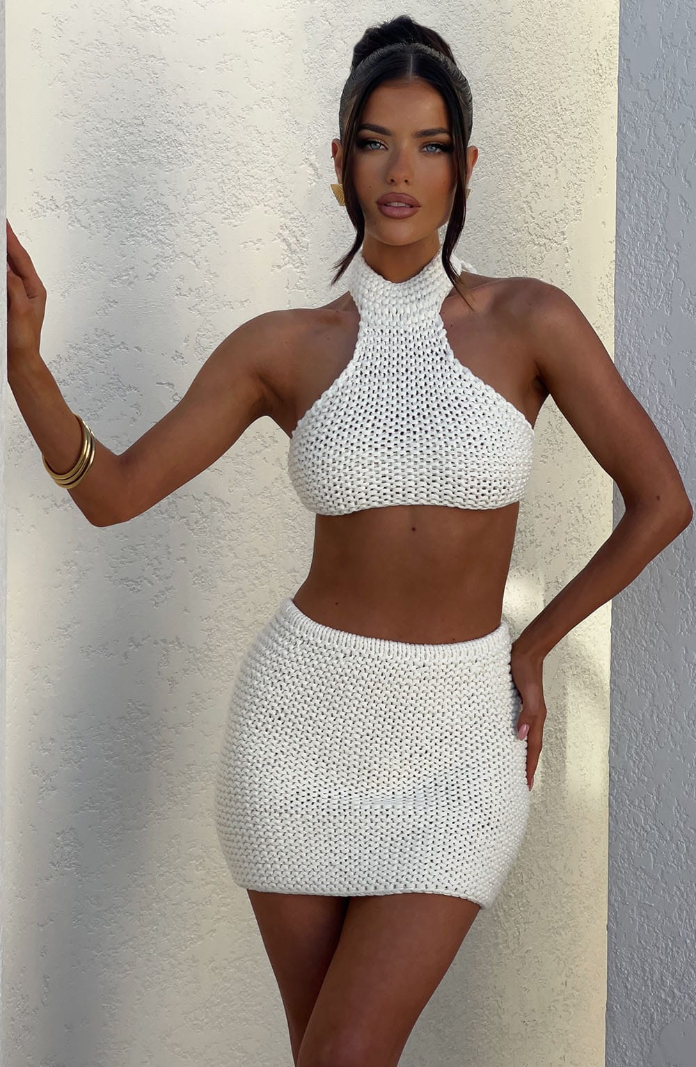 Margot Ekru Halter Üst