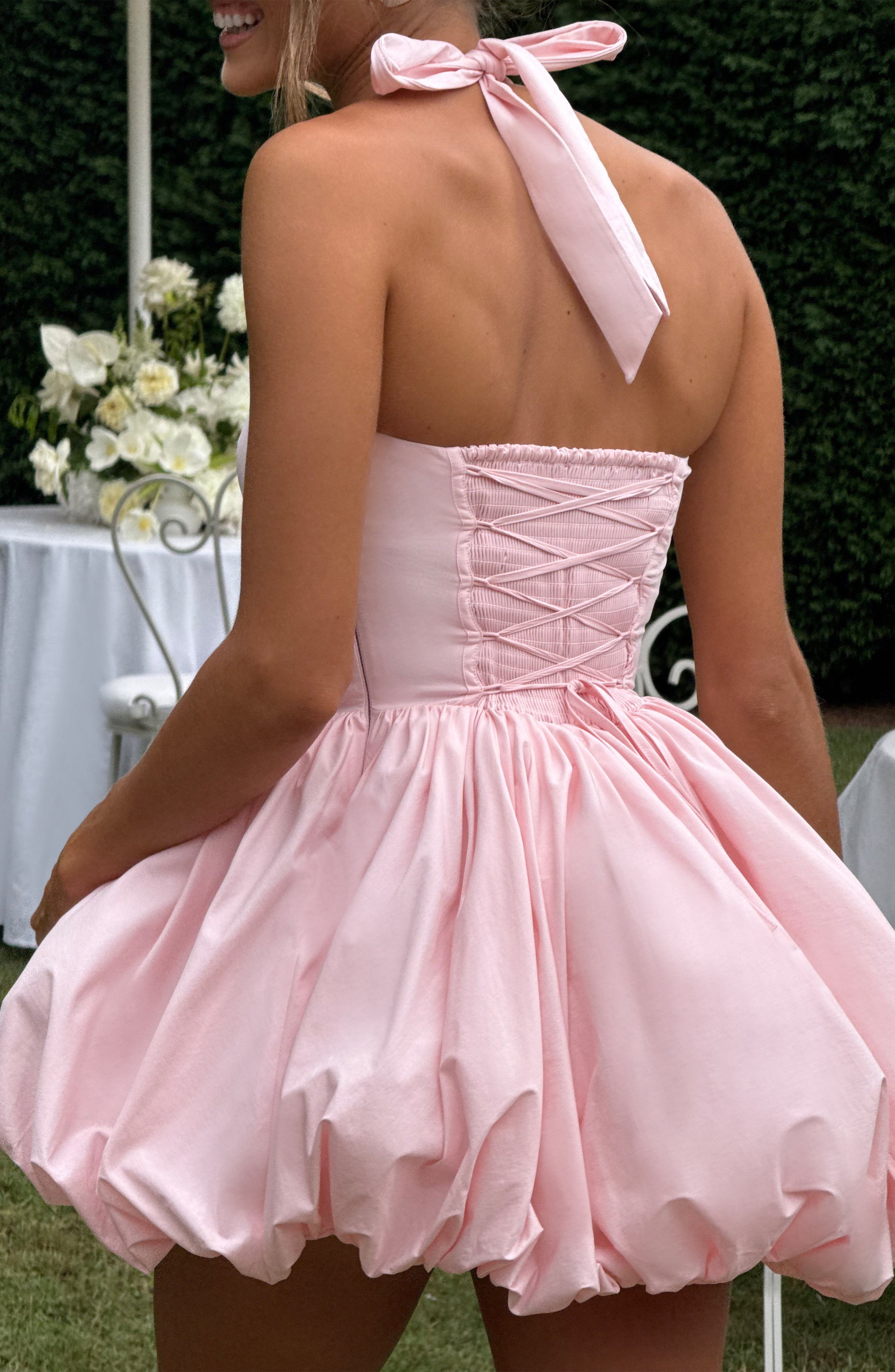 Maricia Pembe Mini Elbise