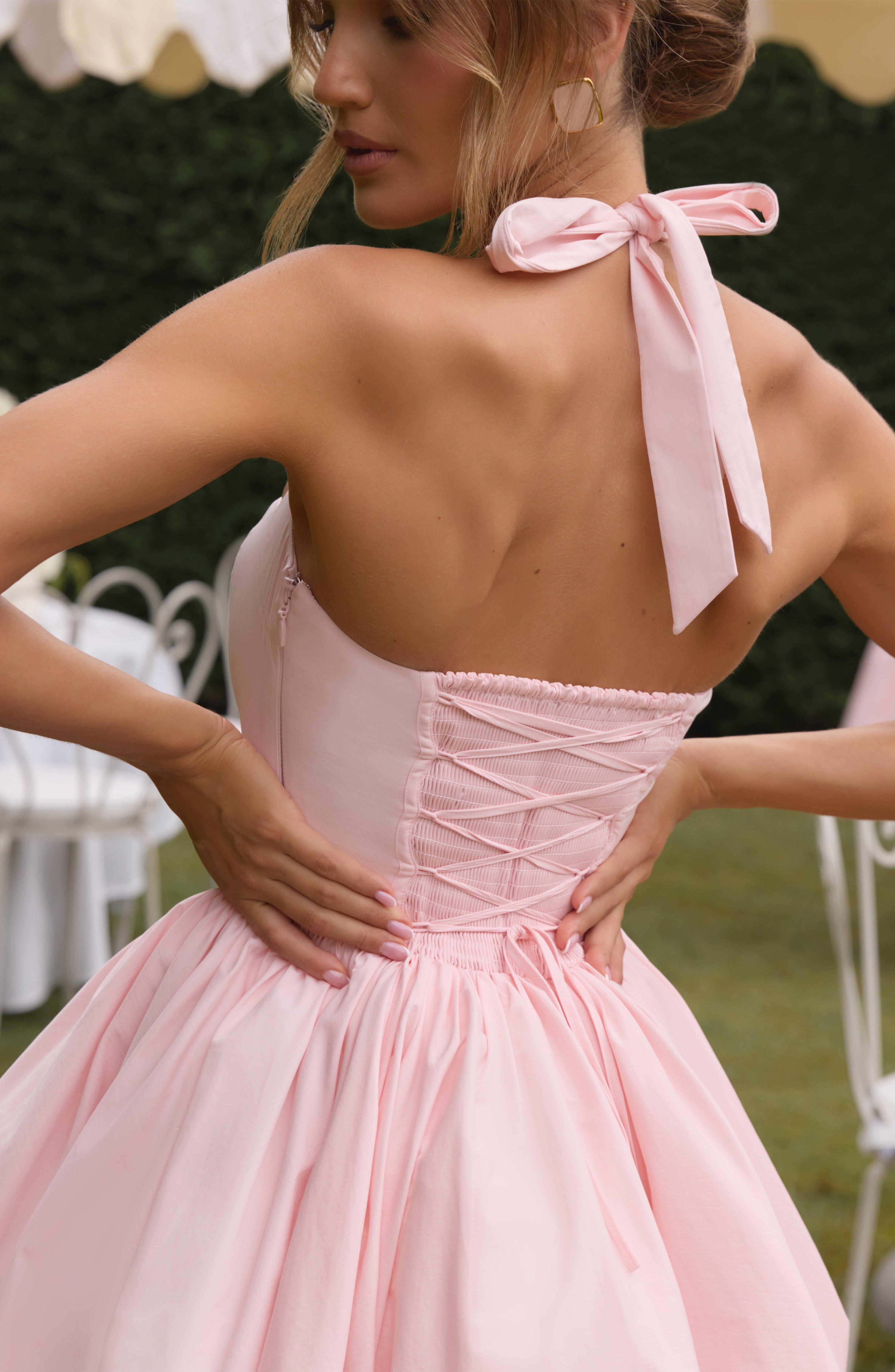 Maricia Pembe Mini Elbise