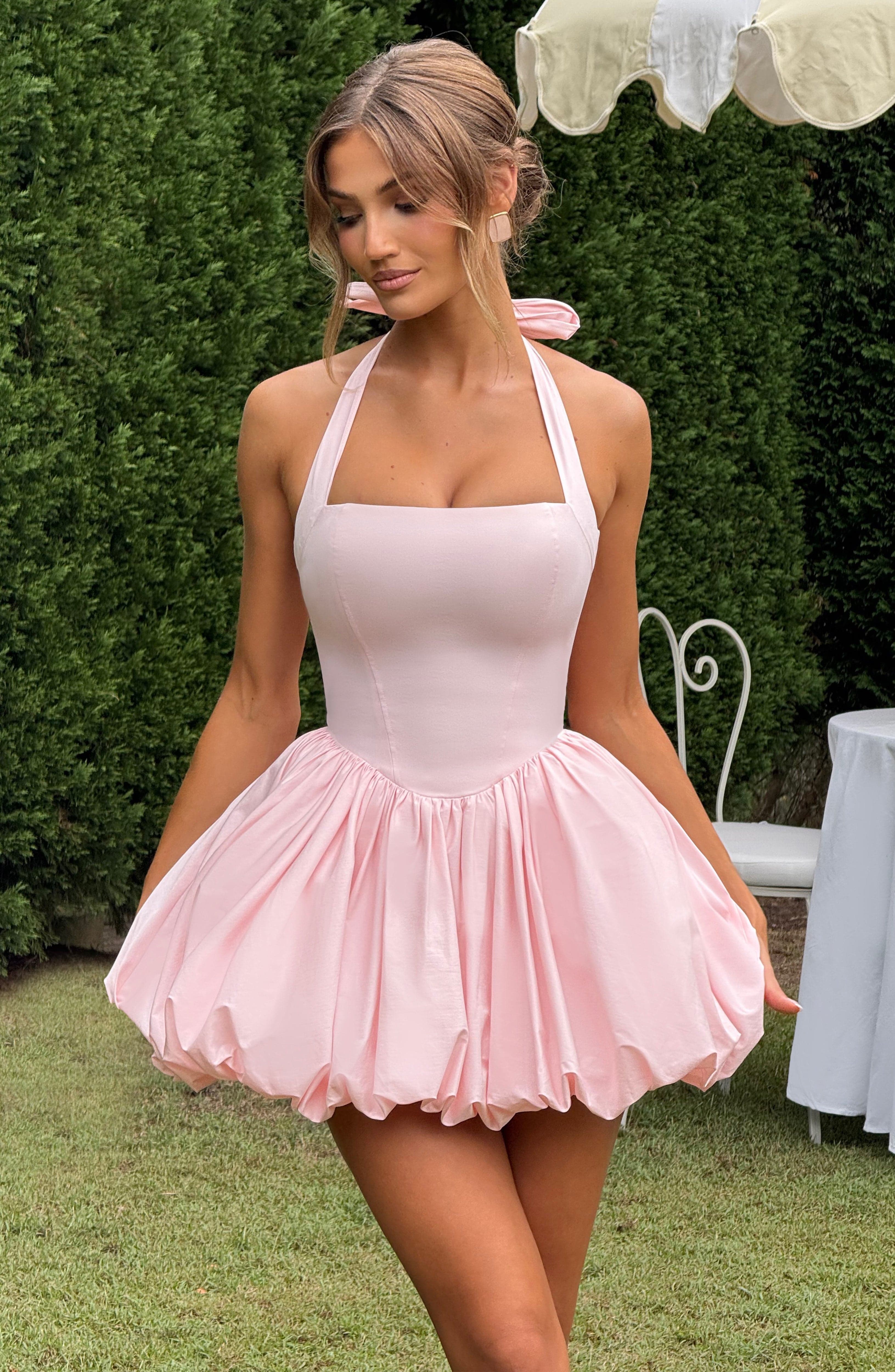 Maricia Pembe Mini Elbise