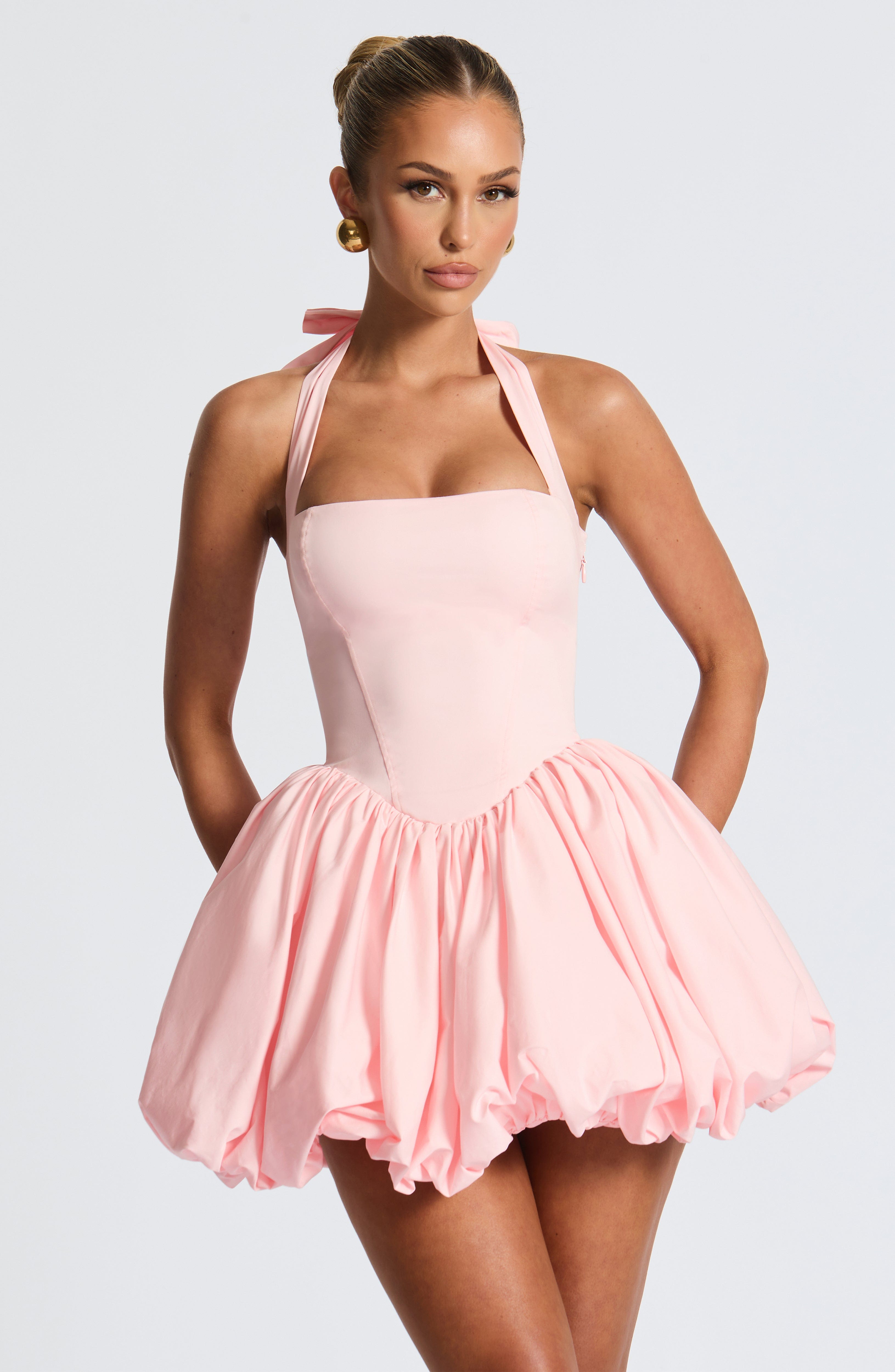 Maricia Pembe Mini Elbise
