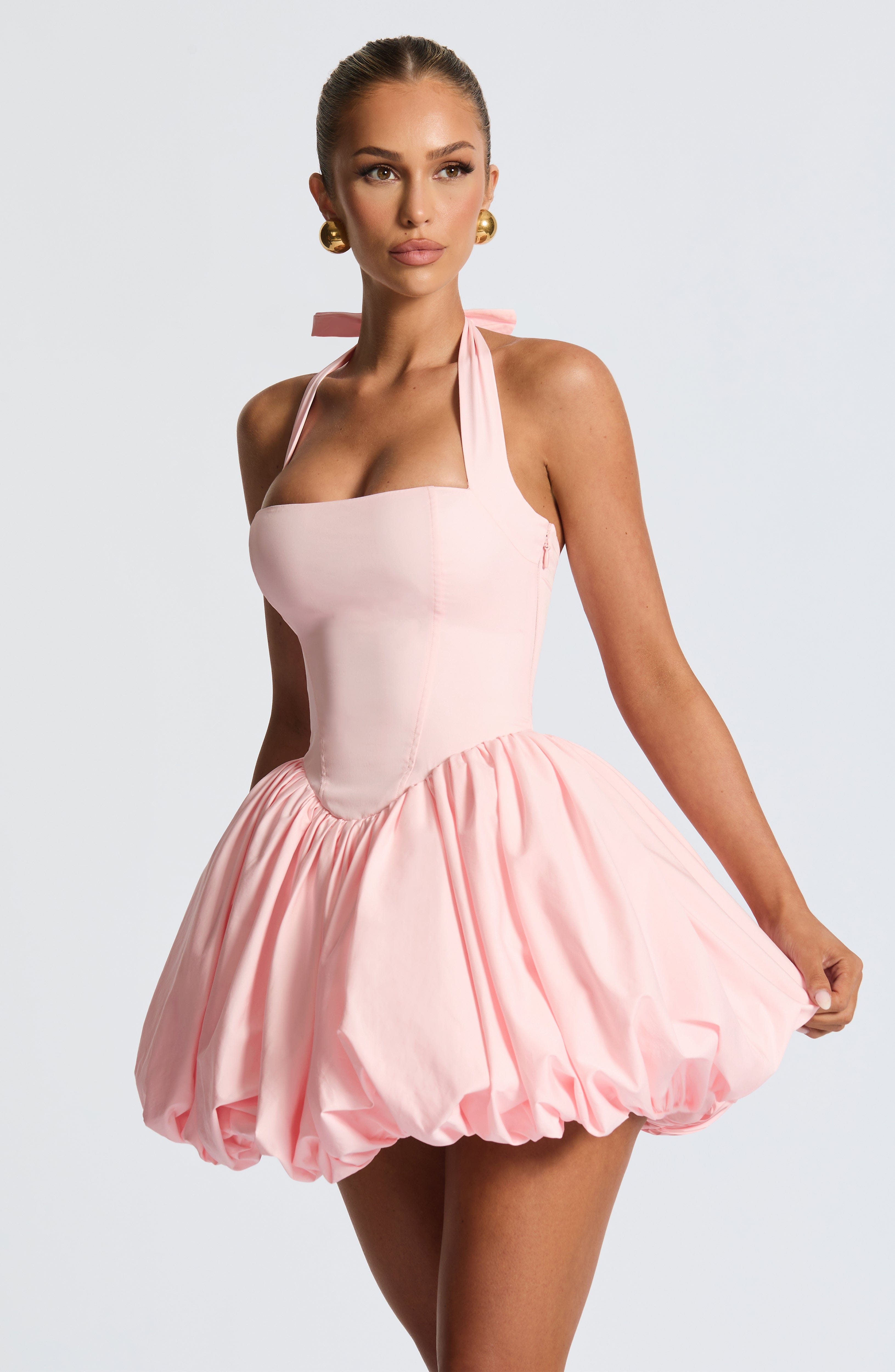 Maricia Pembe Mini Elbise