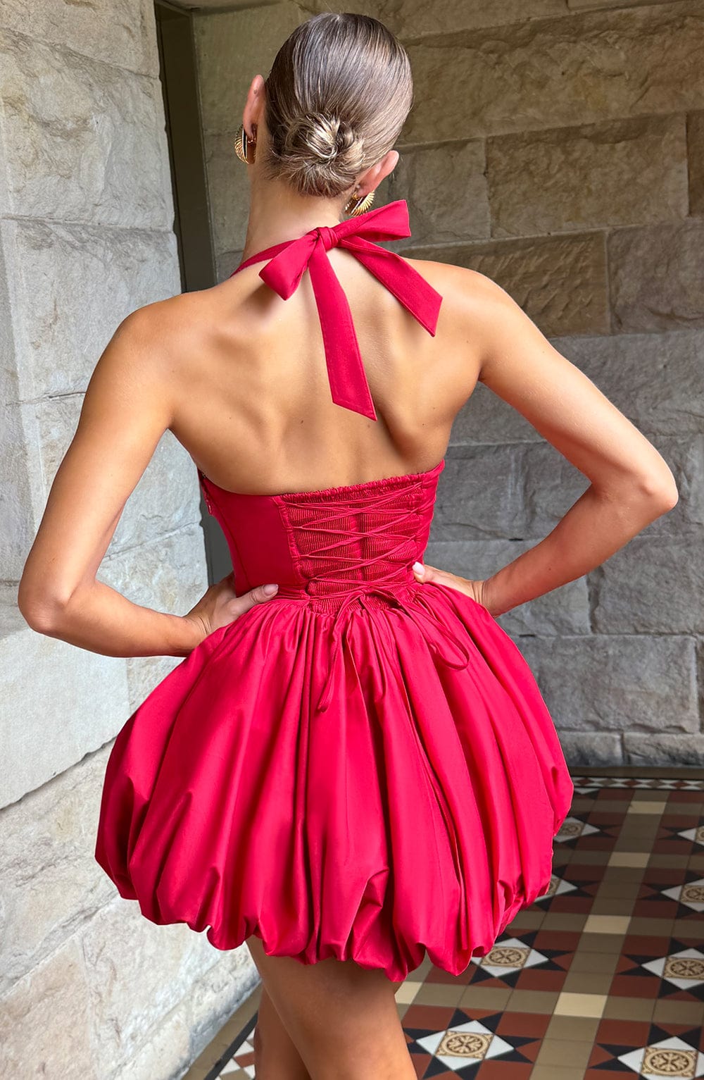 Maricia Kırmızı Mini Elbise