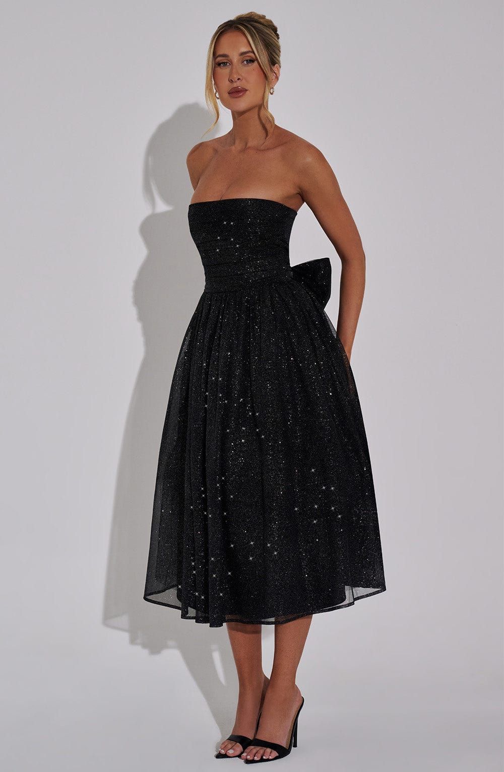 Marissa Midi Siyah Elbise