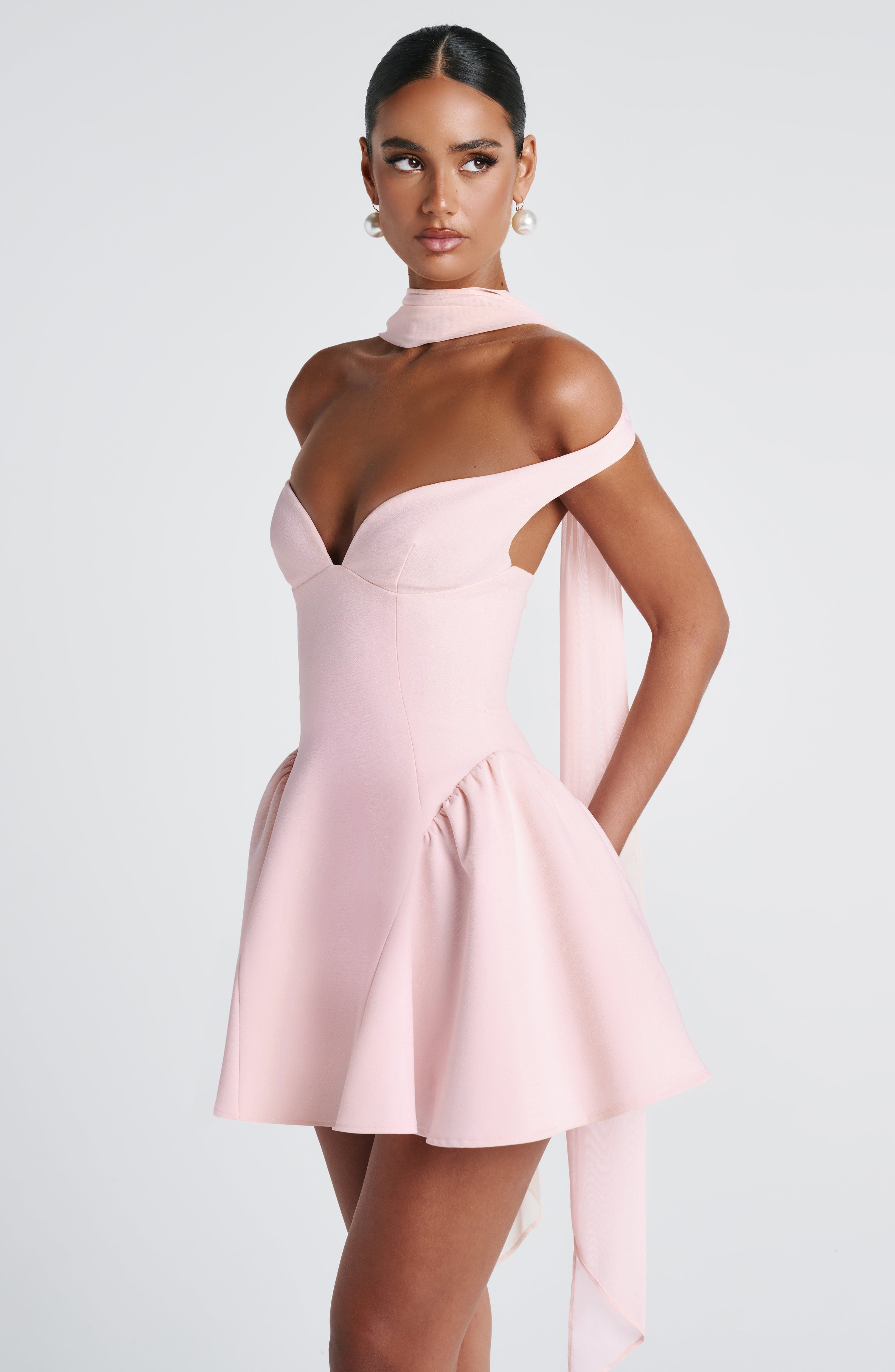 Marla Pembe Mini Elbise