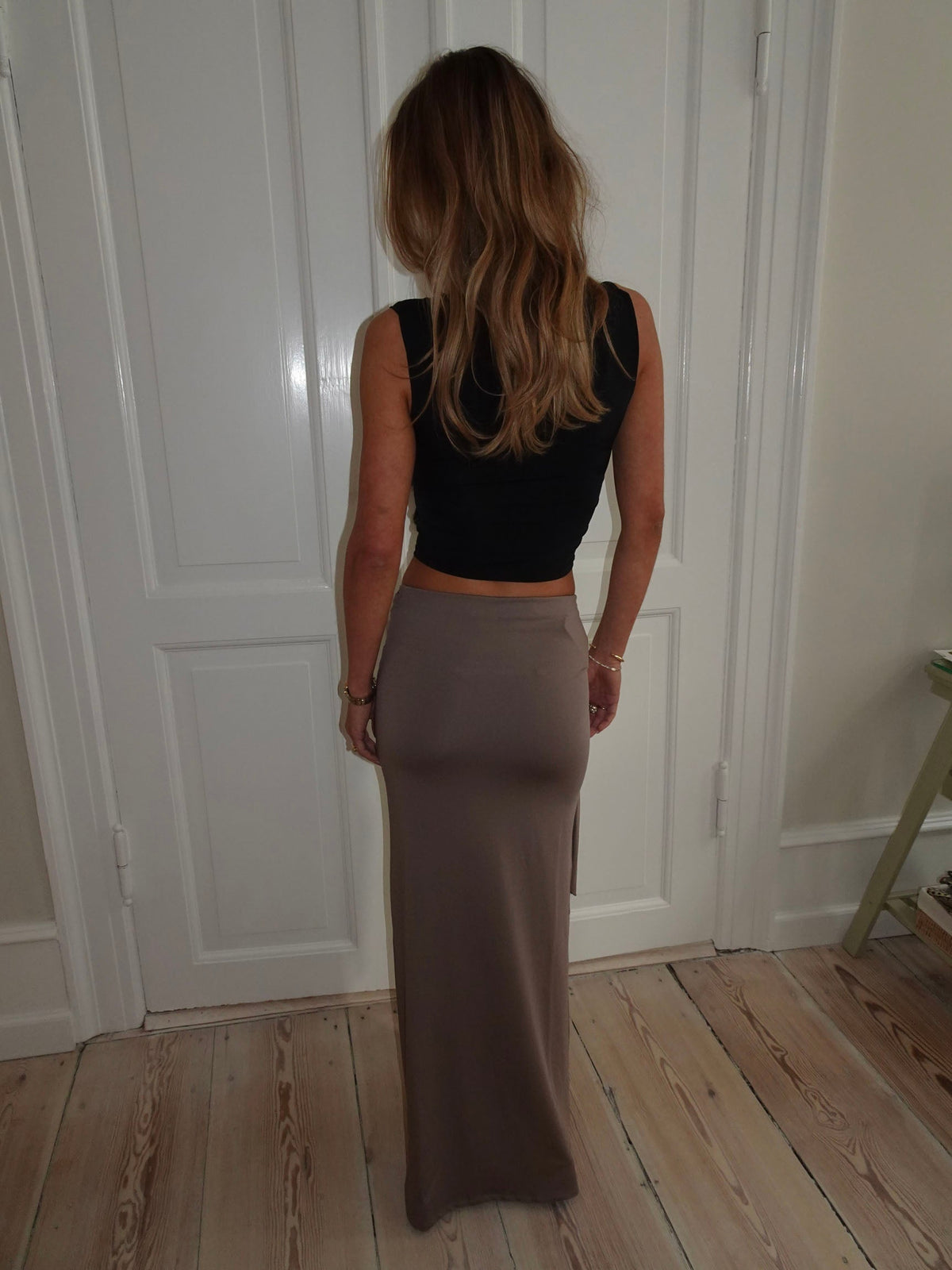 Bağcıklı Stella Etek - Taupe