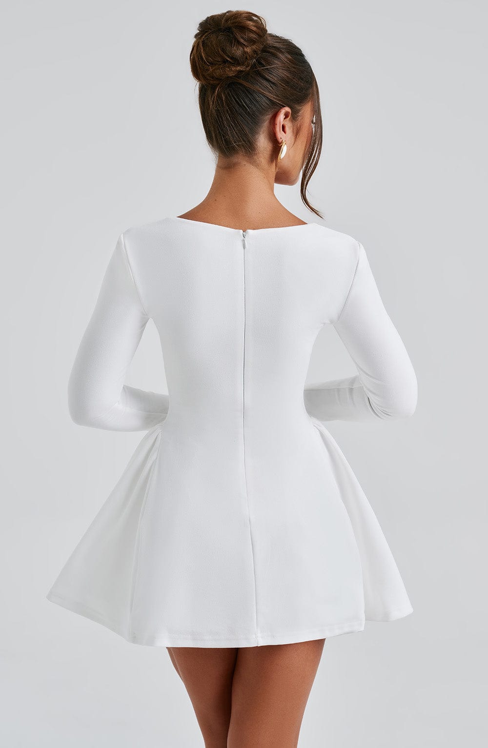 Megan Mini Krem Elbise