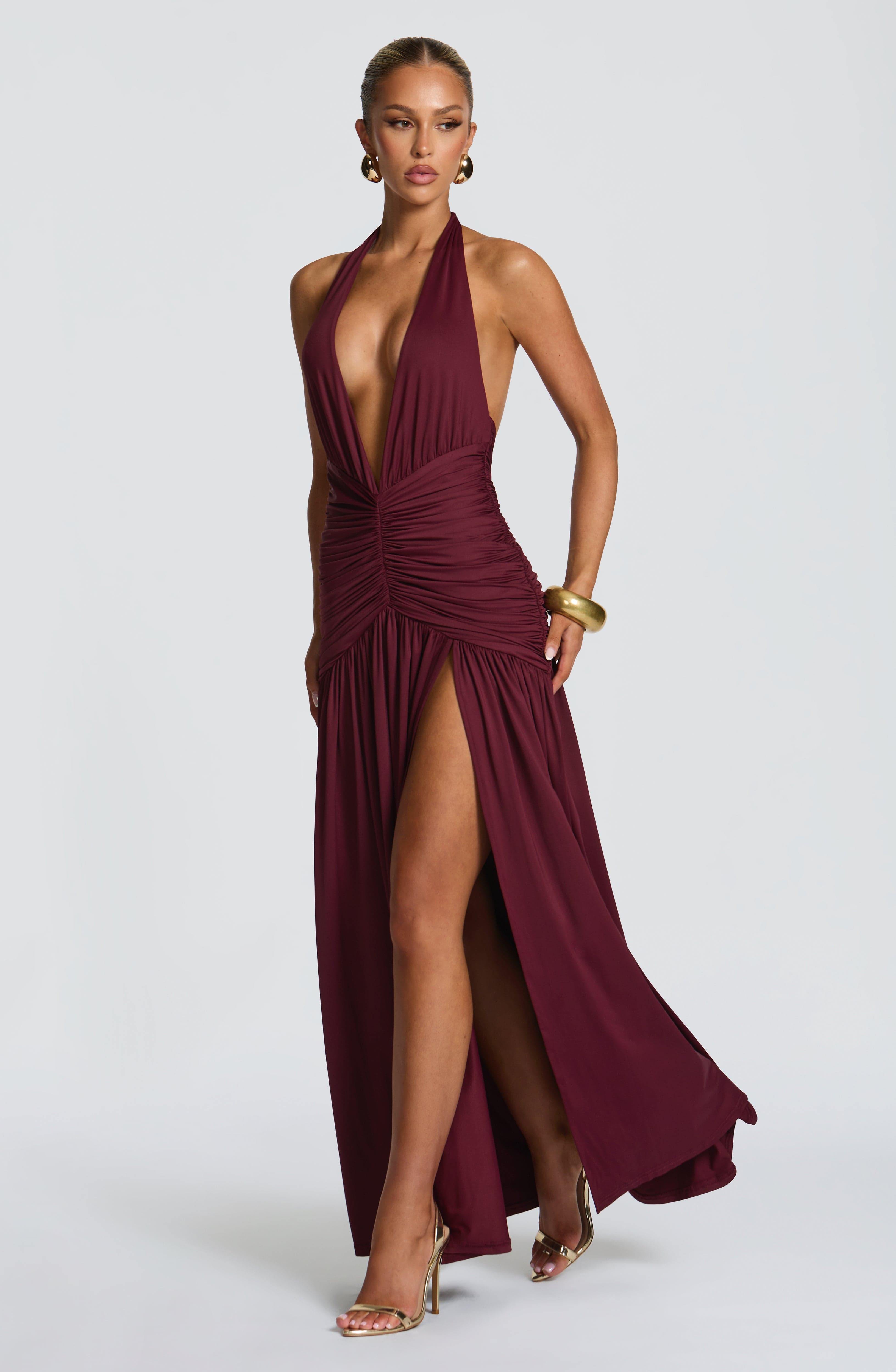 Melania Kiraz Vernik Maxi Elbise