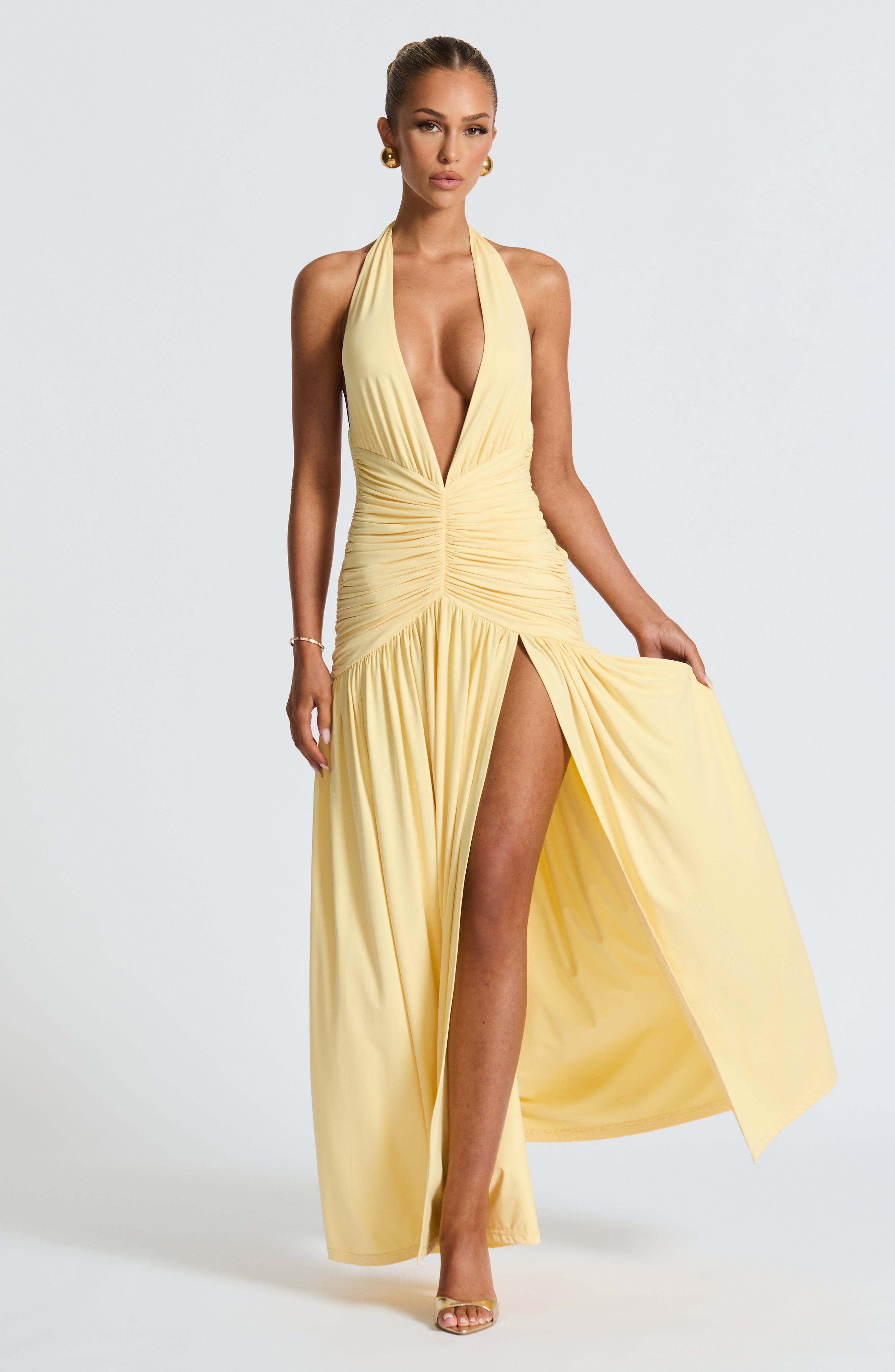 Melania Limon Maxi Elbise