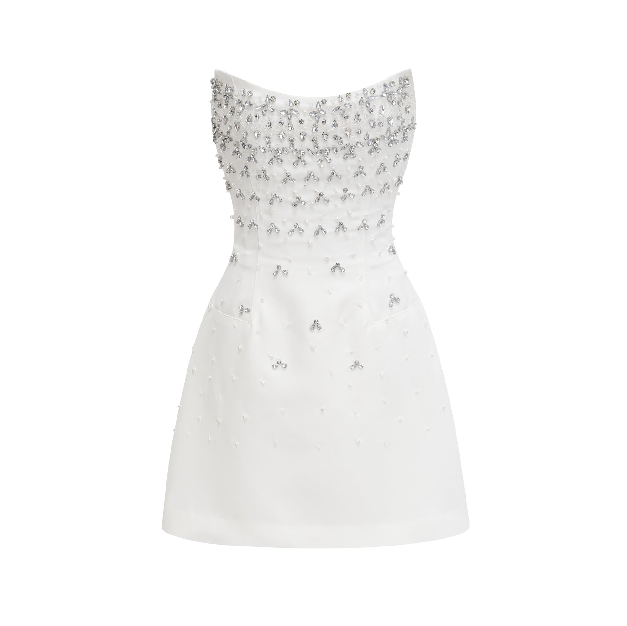 Bella Kristal Taşlı Mini Elbise