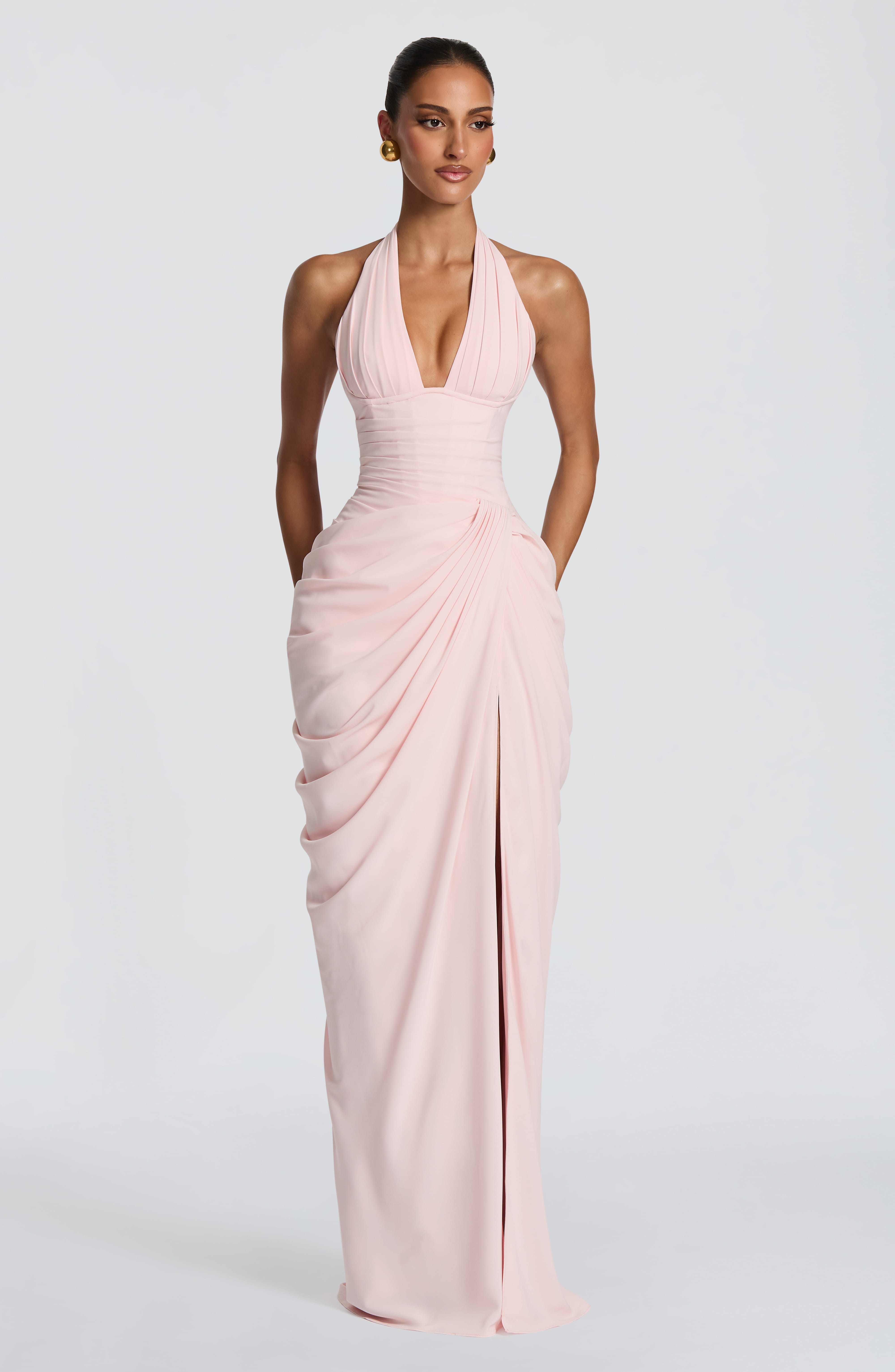 Minette Pembe Maxi Elbise