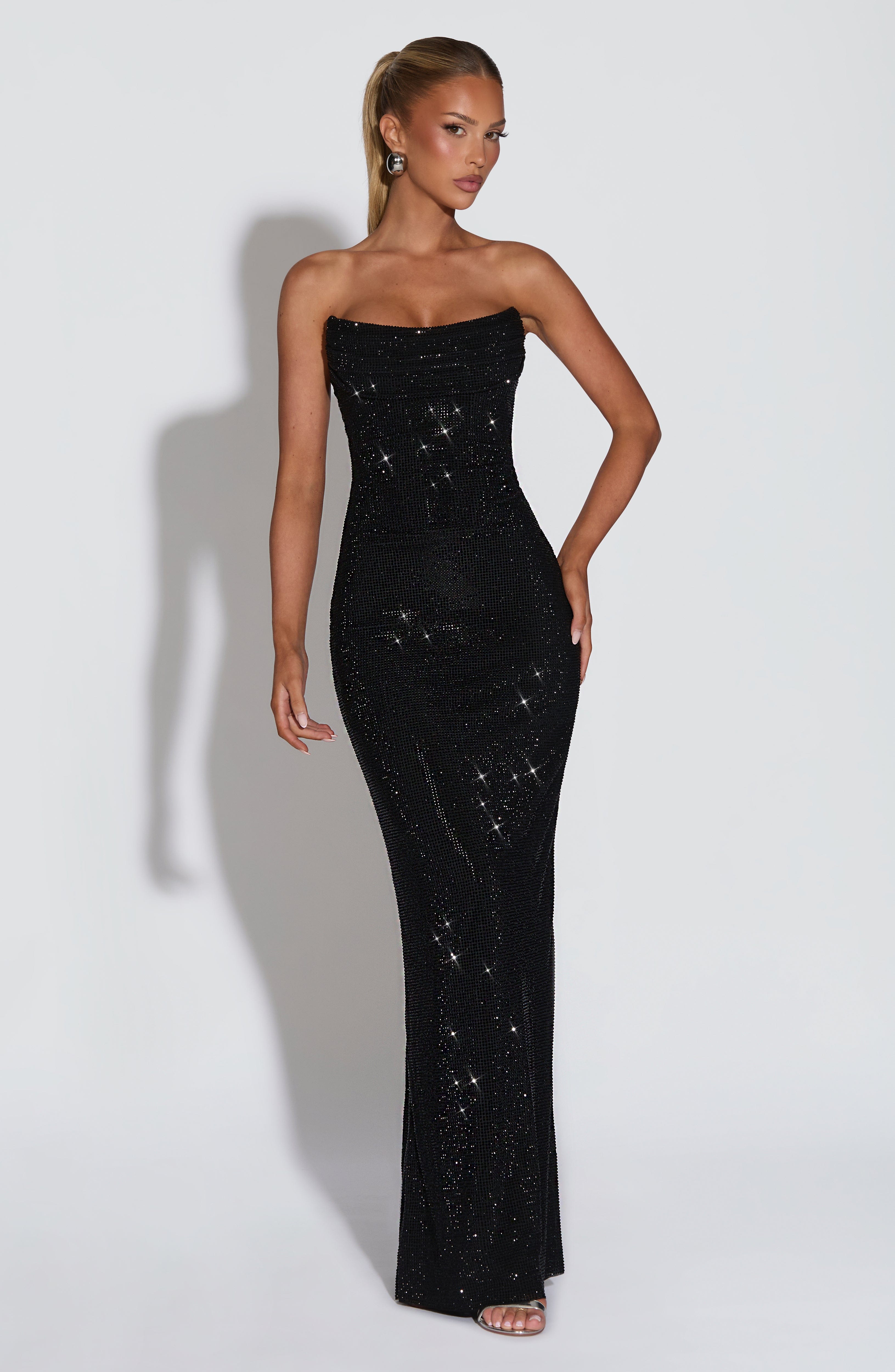 Mirabella Siyah Maxi Elbise