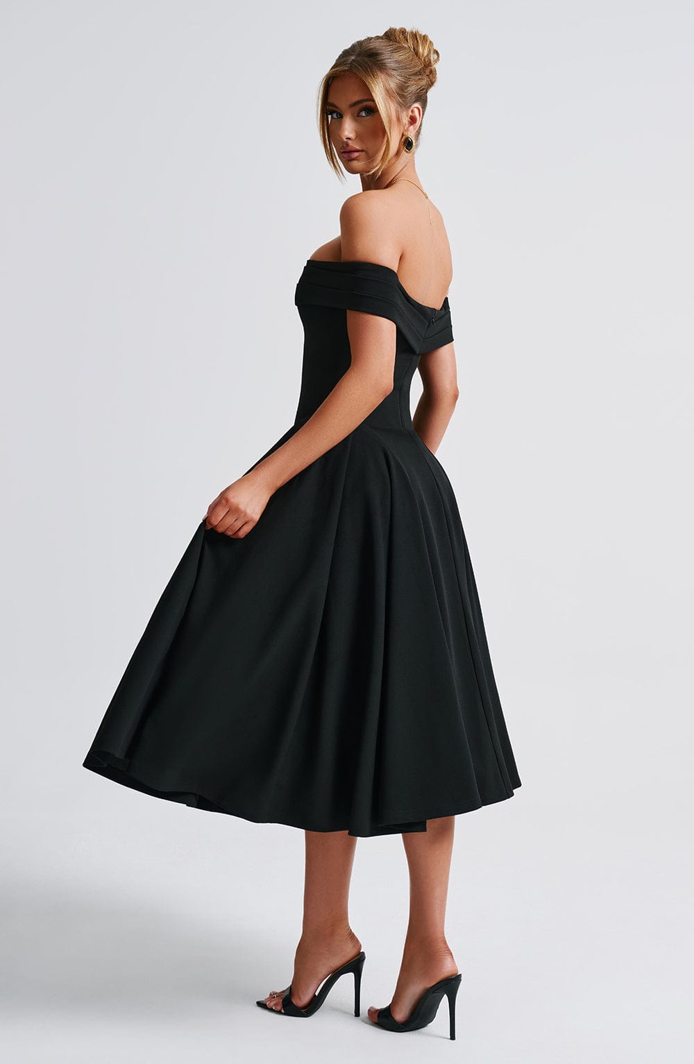Miranda Midi Siyah Elbise