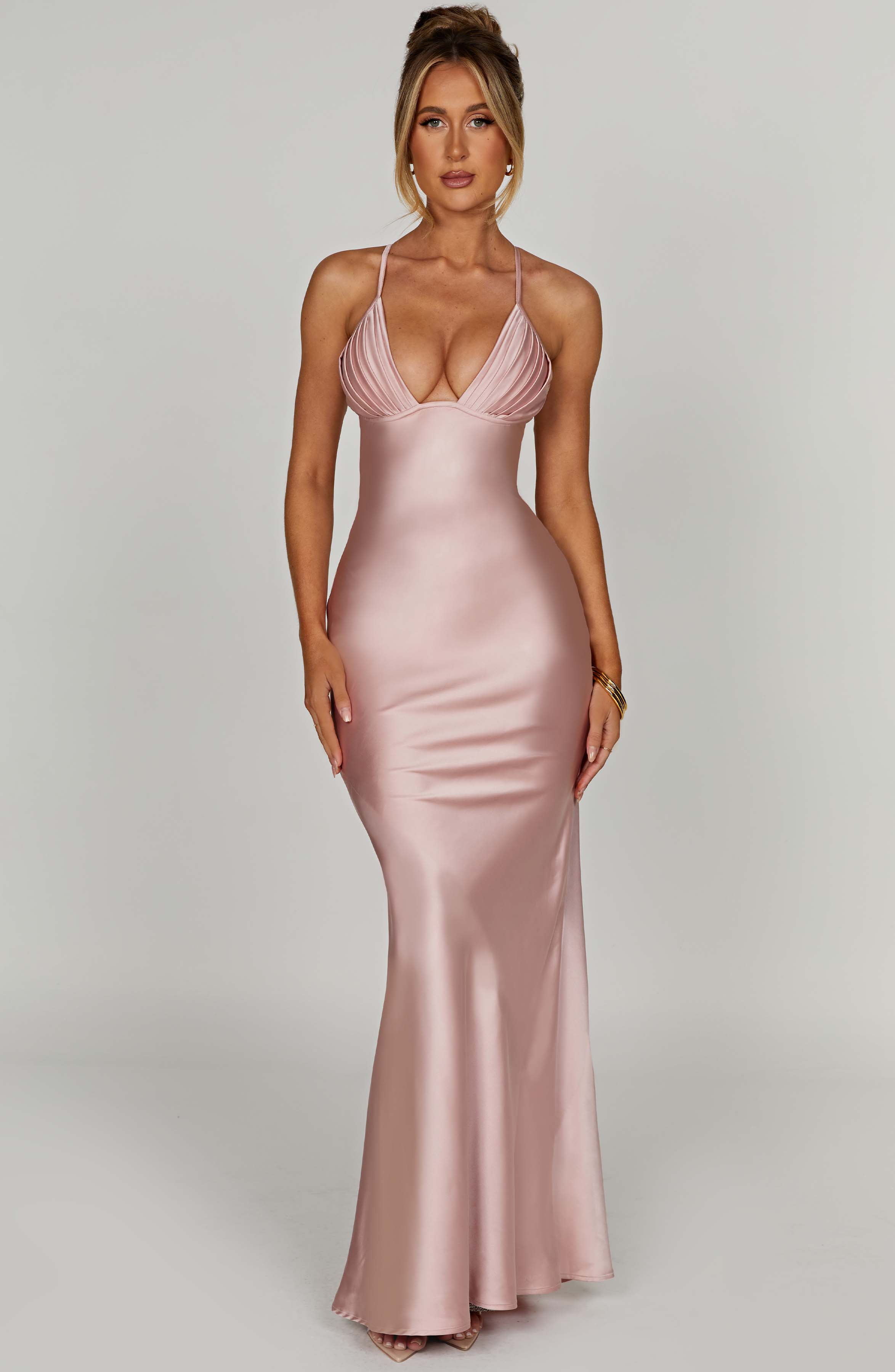 Miriam Pembe Maxi Elbise