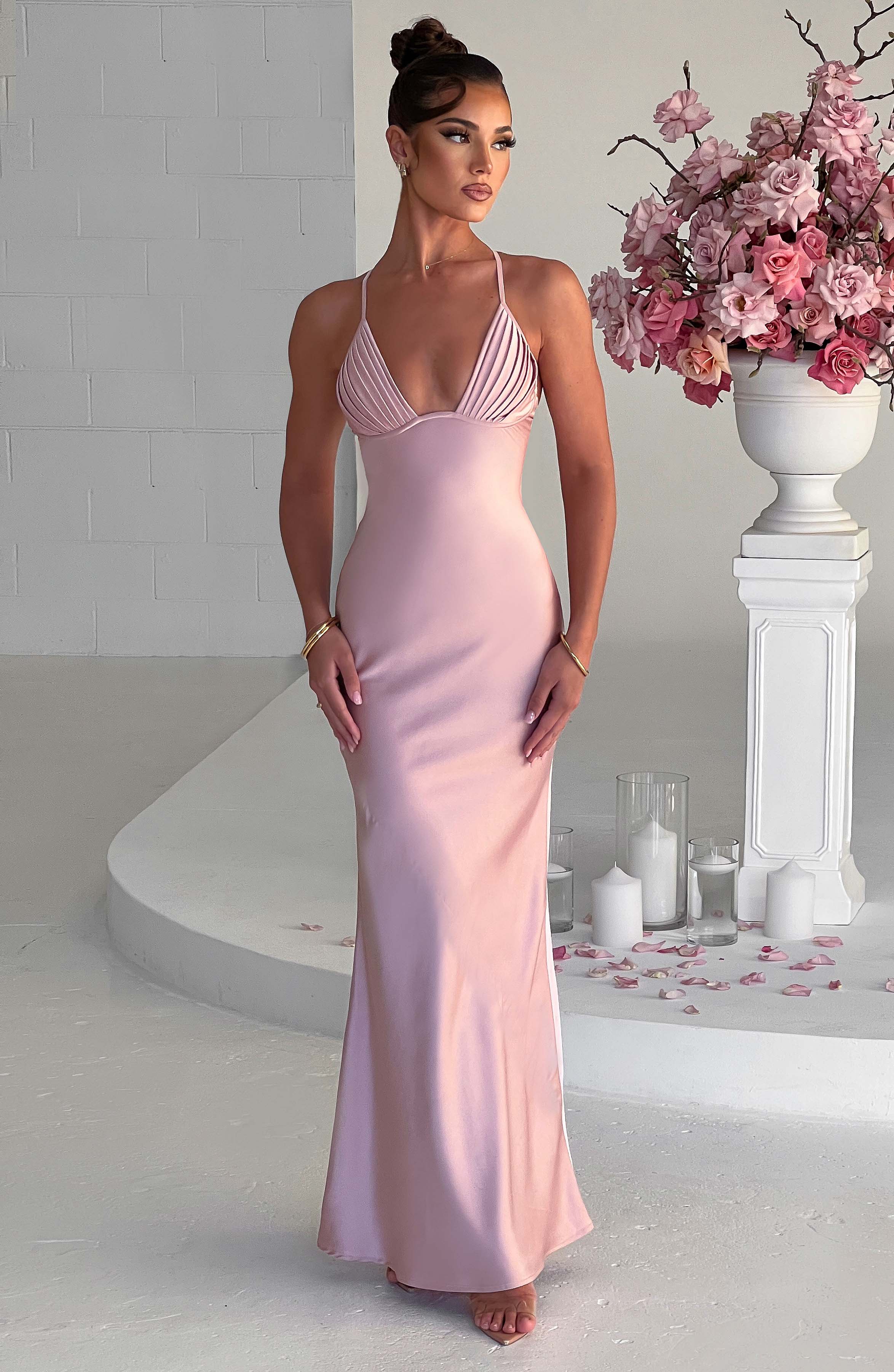 Miriam Pembe Maxi Elbise