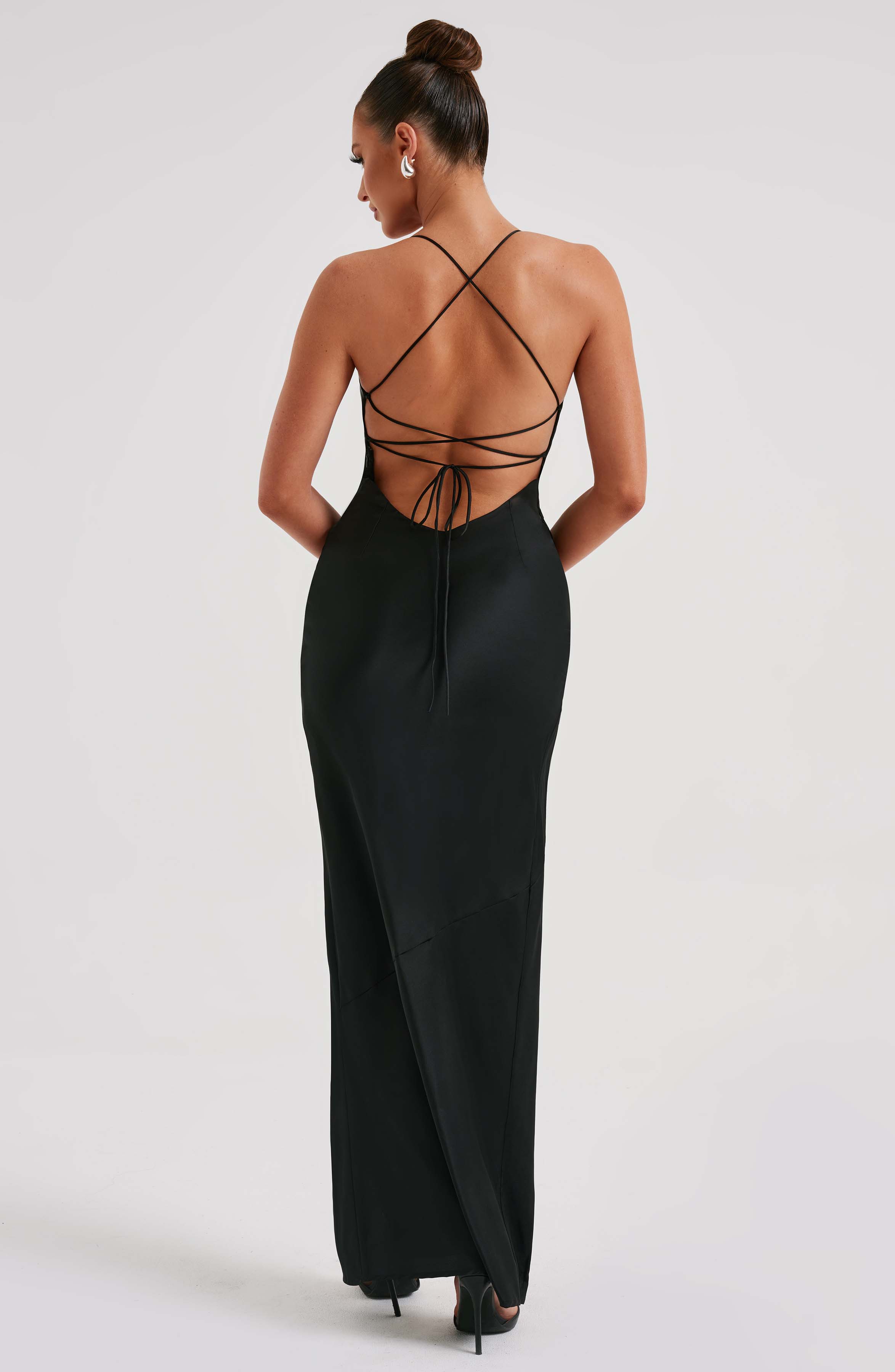 Misha Maxi Siyah Elbise