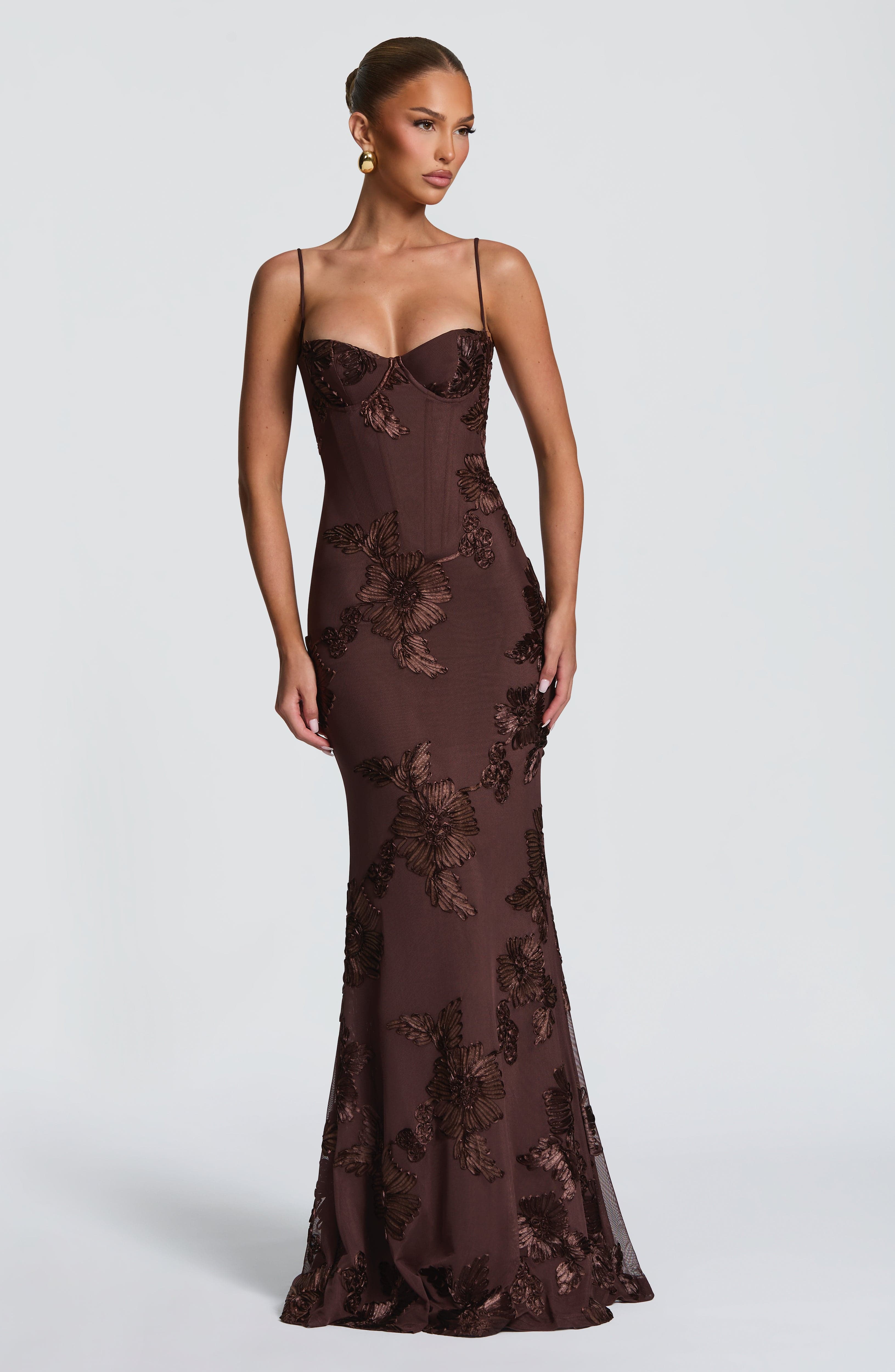 Nefertiti Maxi Erik Moru Elbise