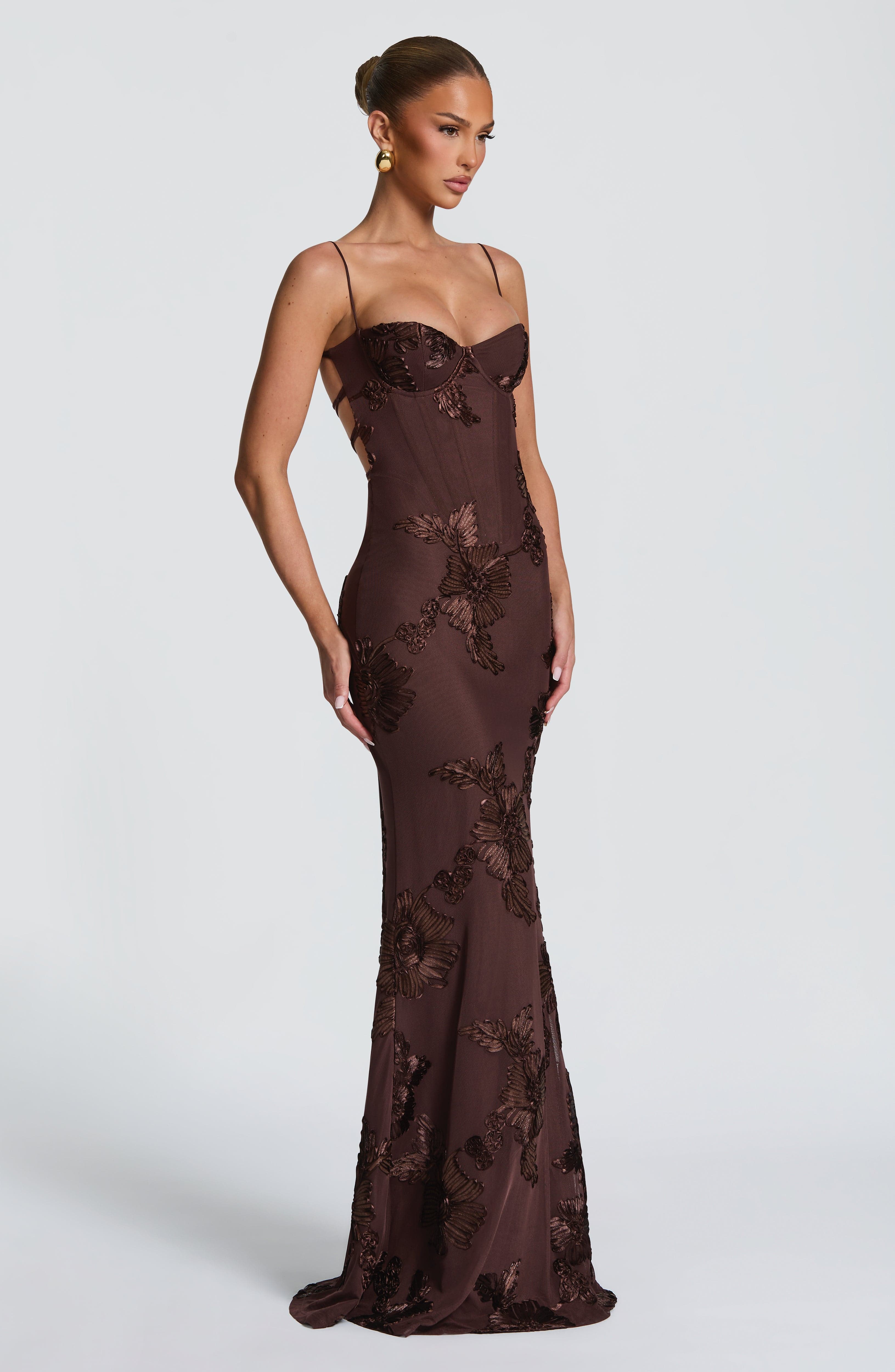 Nefertiti Maxi Erik Moru Elbise