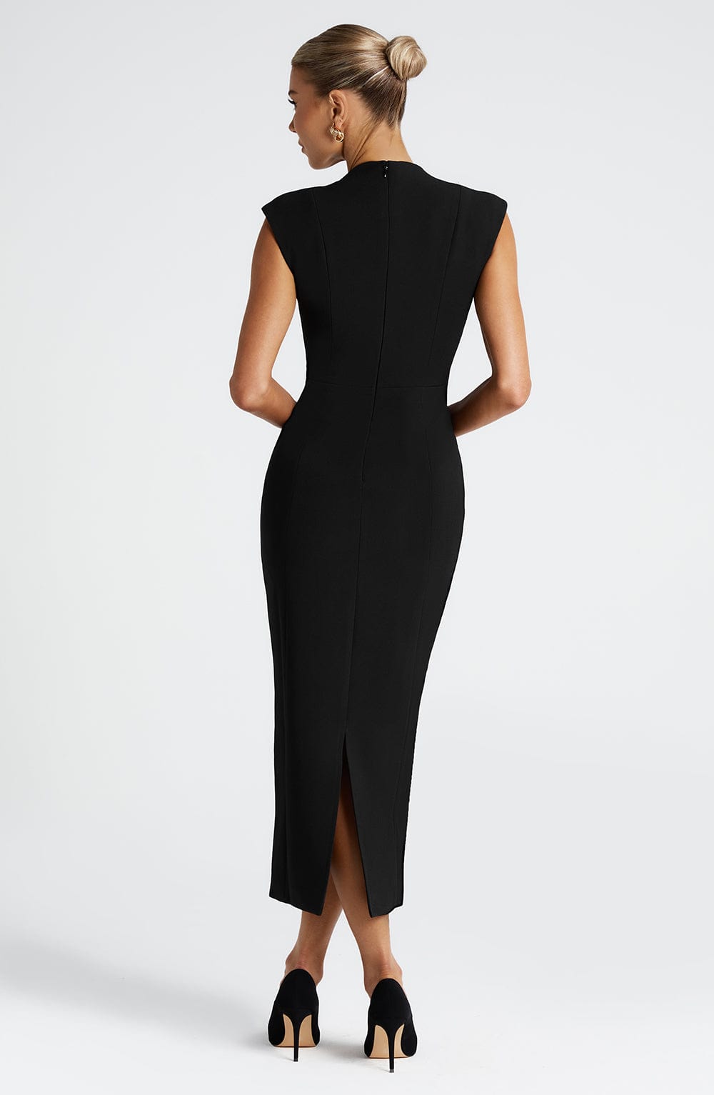 Nellie Midi Siyah Elbise