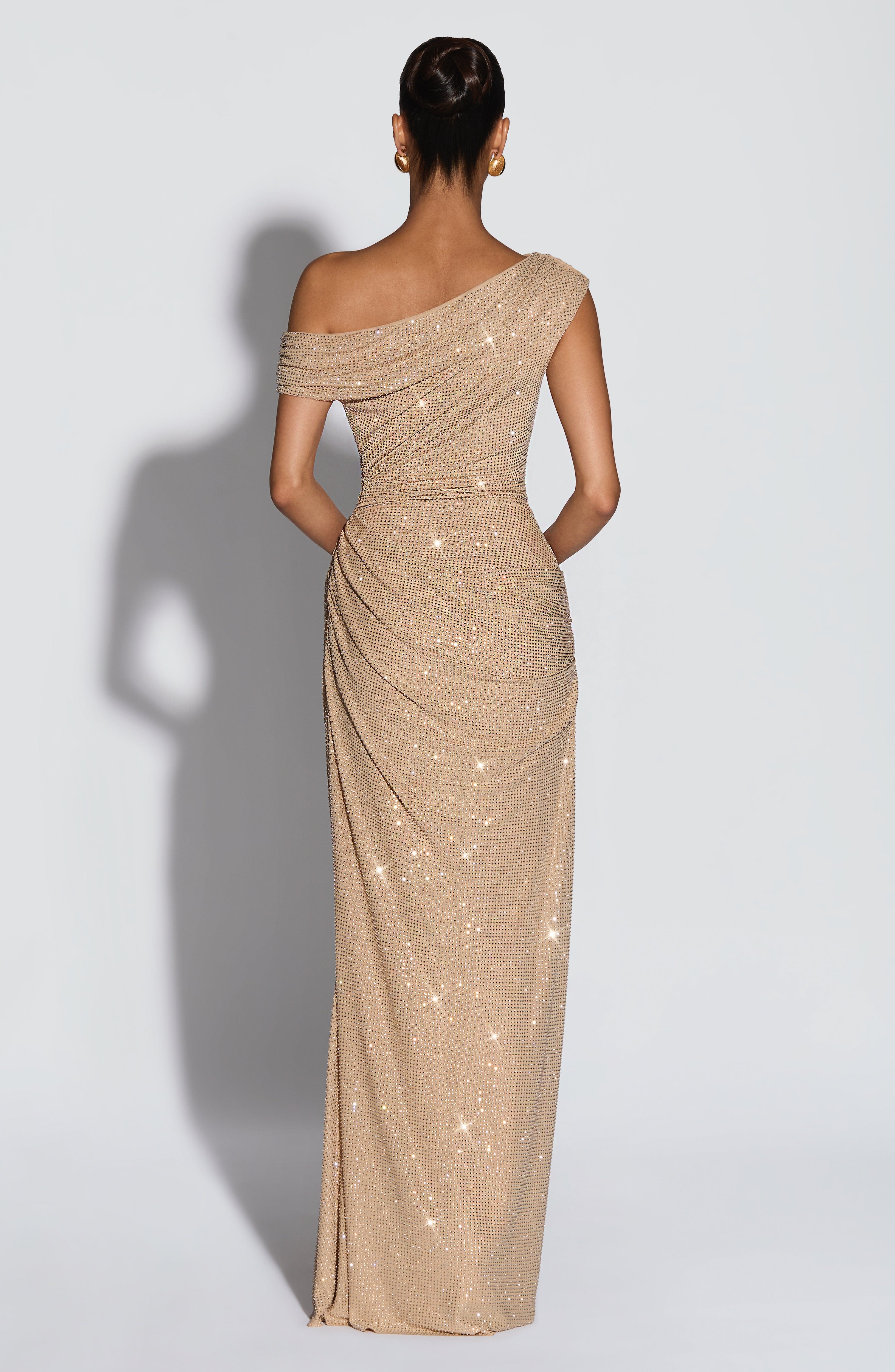 Ottilie Maxi Elbise – Altın