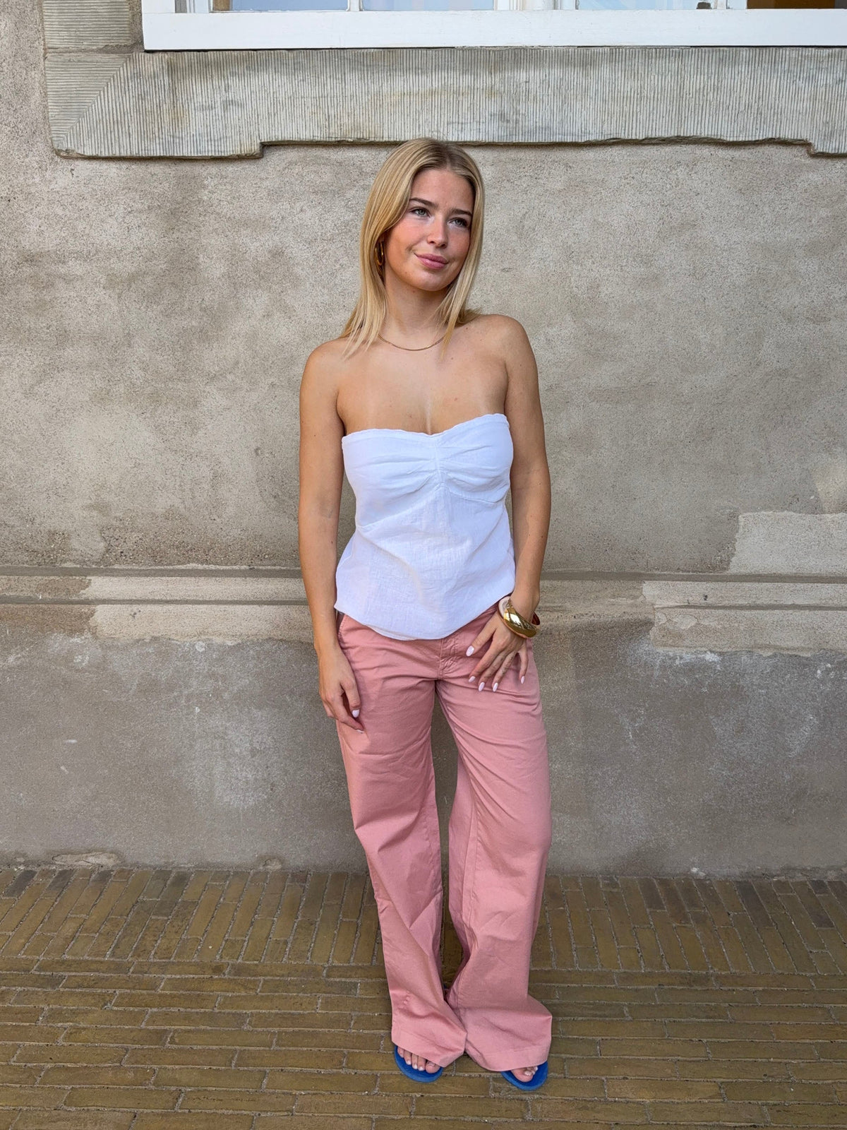 Kadın Pembe Oversized Pantolon