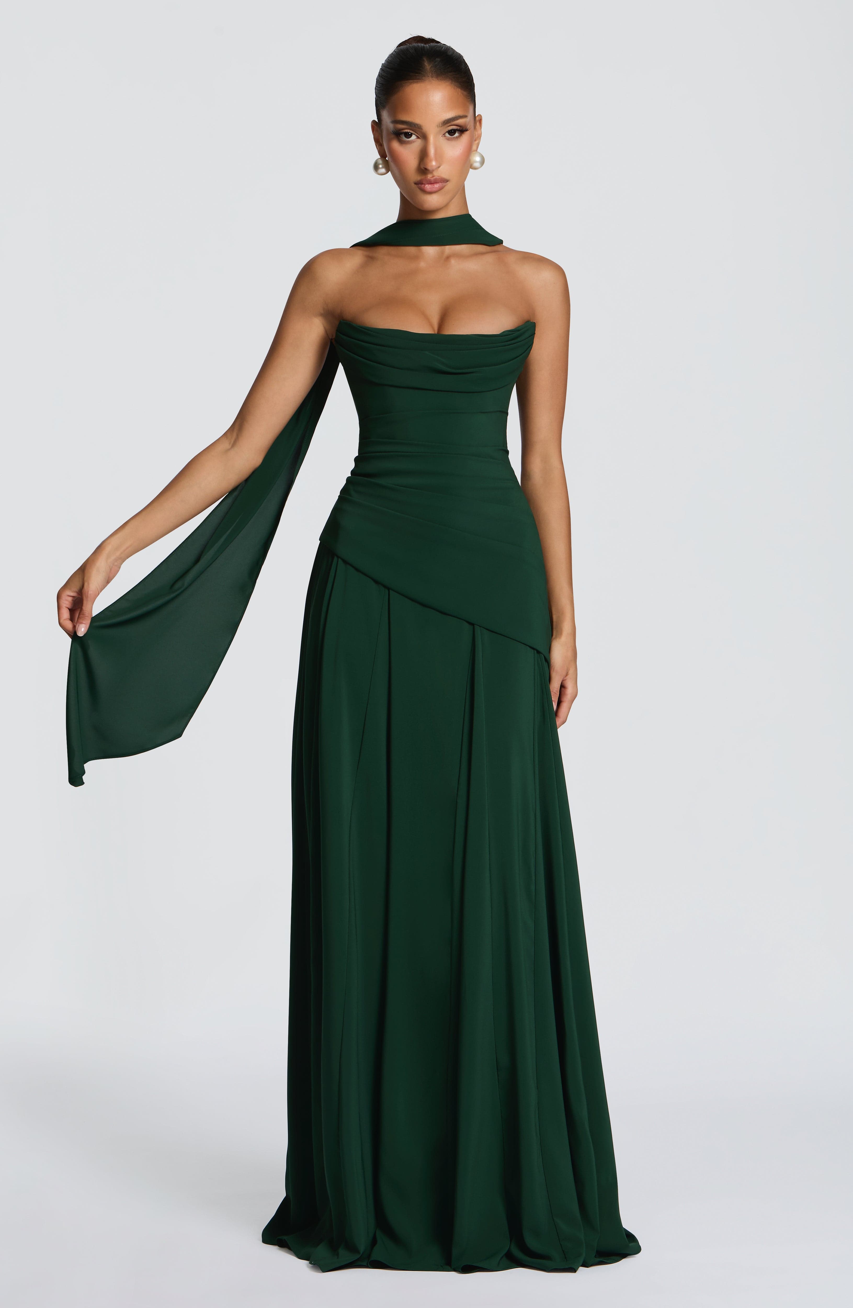 Patricia Maxi Elbise – Zümrüt Yeşili