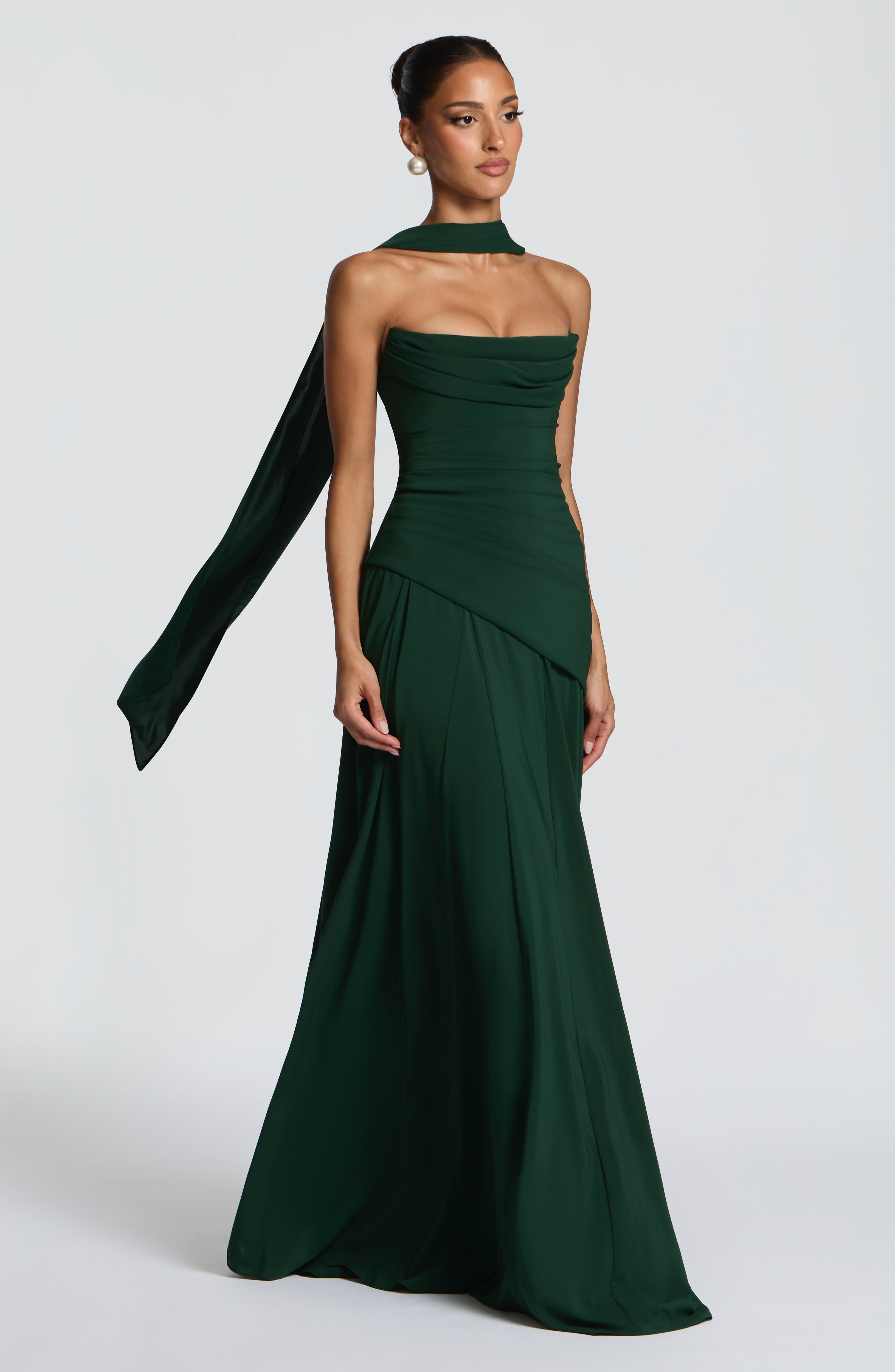Patricia Maxi Elbise – Zümrüt Yeşili