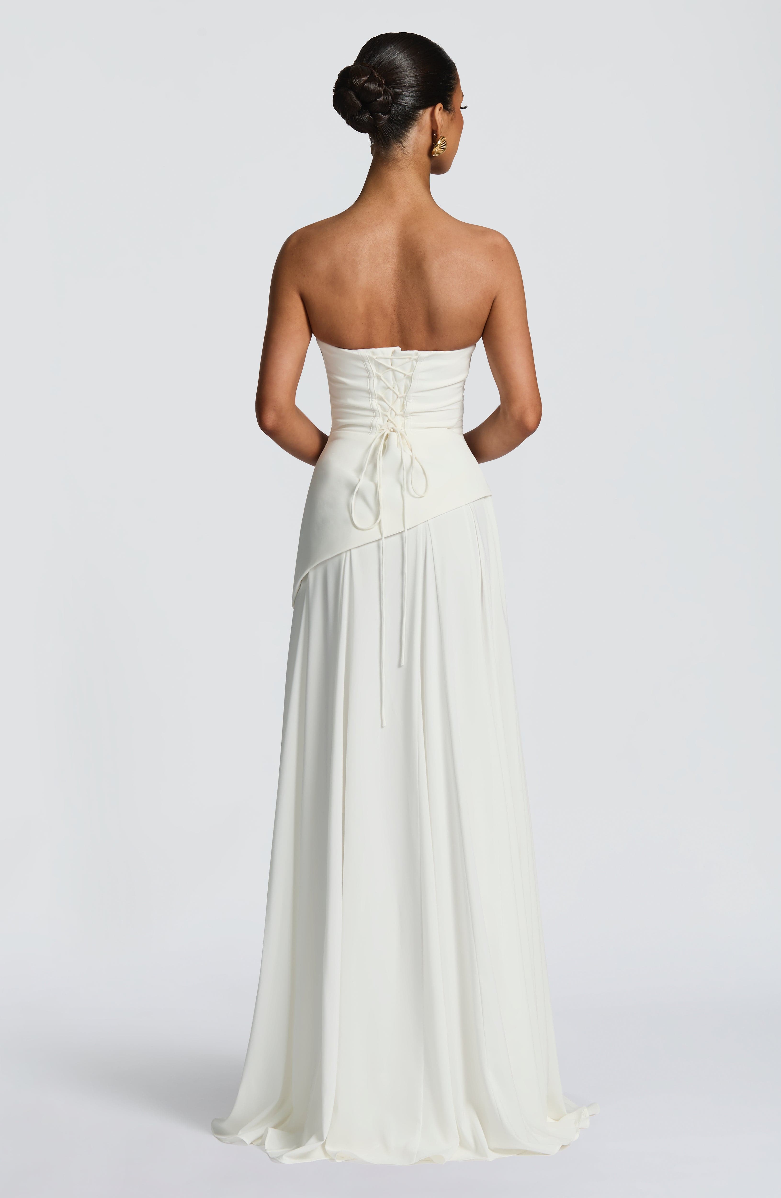 Patricia Maxi Elbise – Fildişi