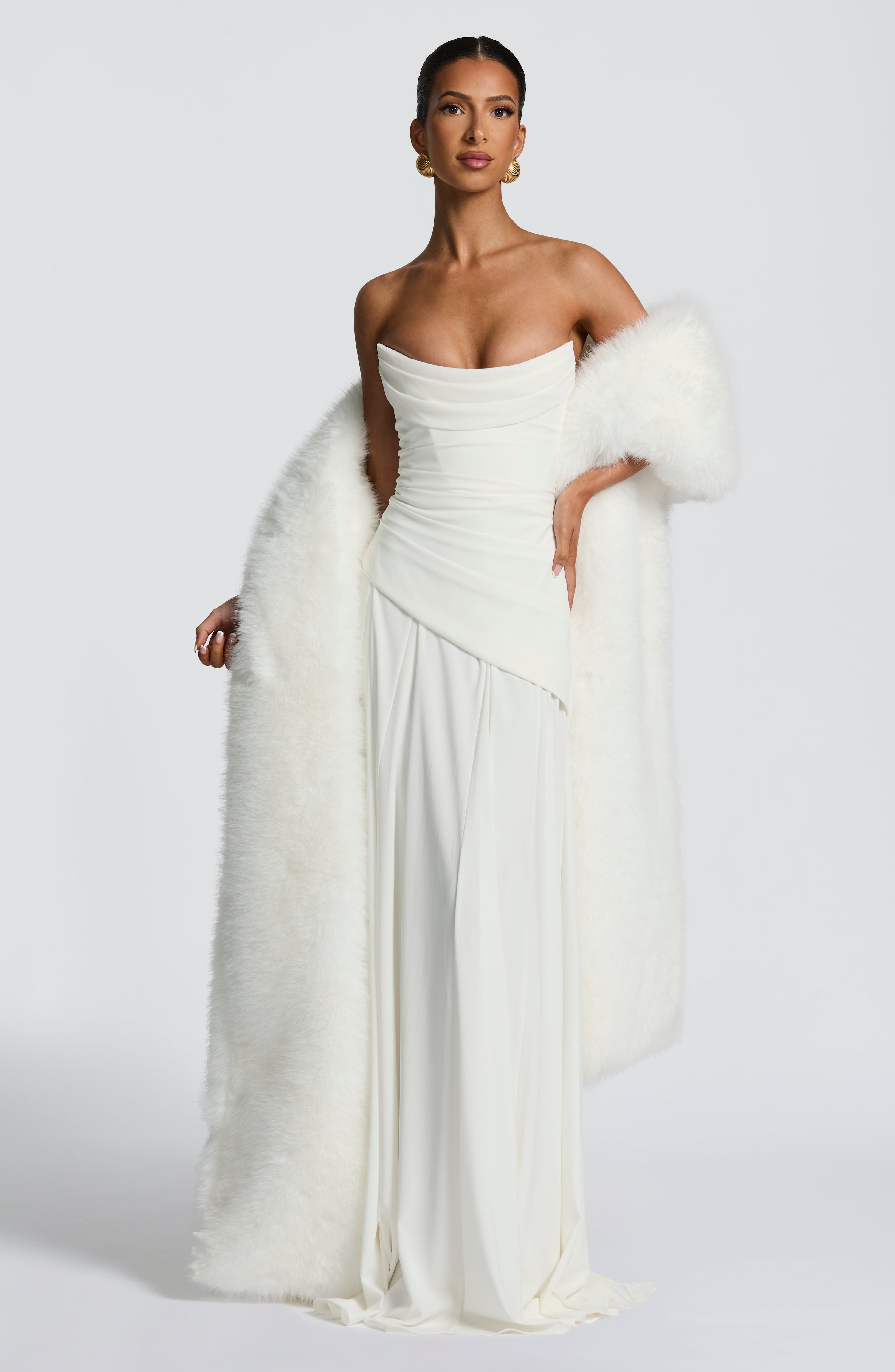 Patricia Maxi Krem Elbise