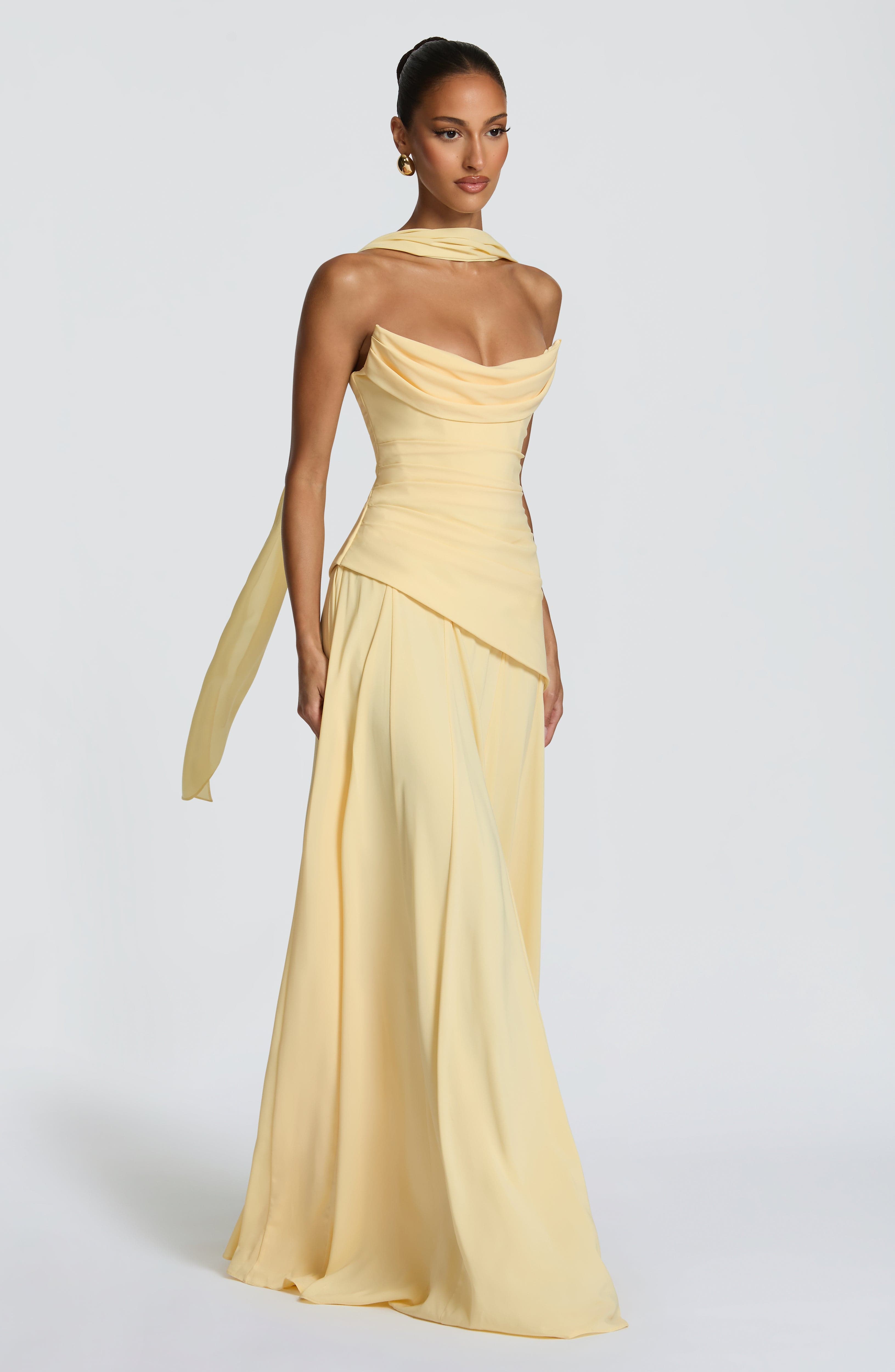 Patricia Maxi Elbise – Limon Sarısı