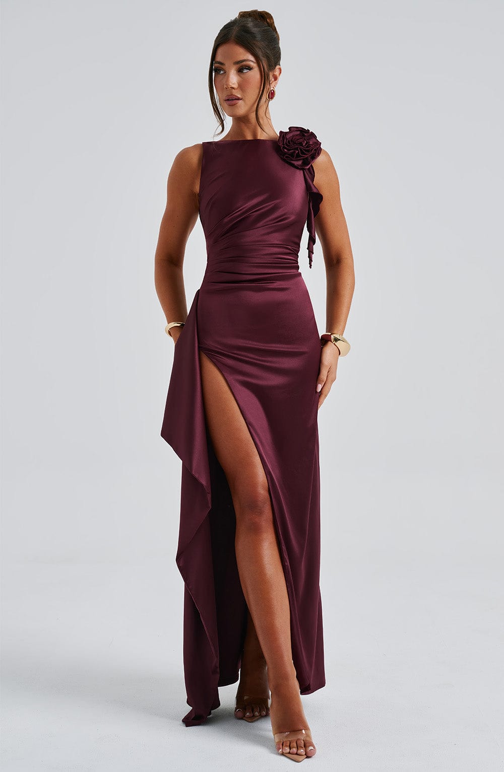 Peggy Maxi Kiraz Elbise