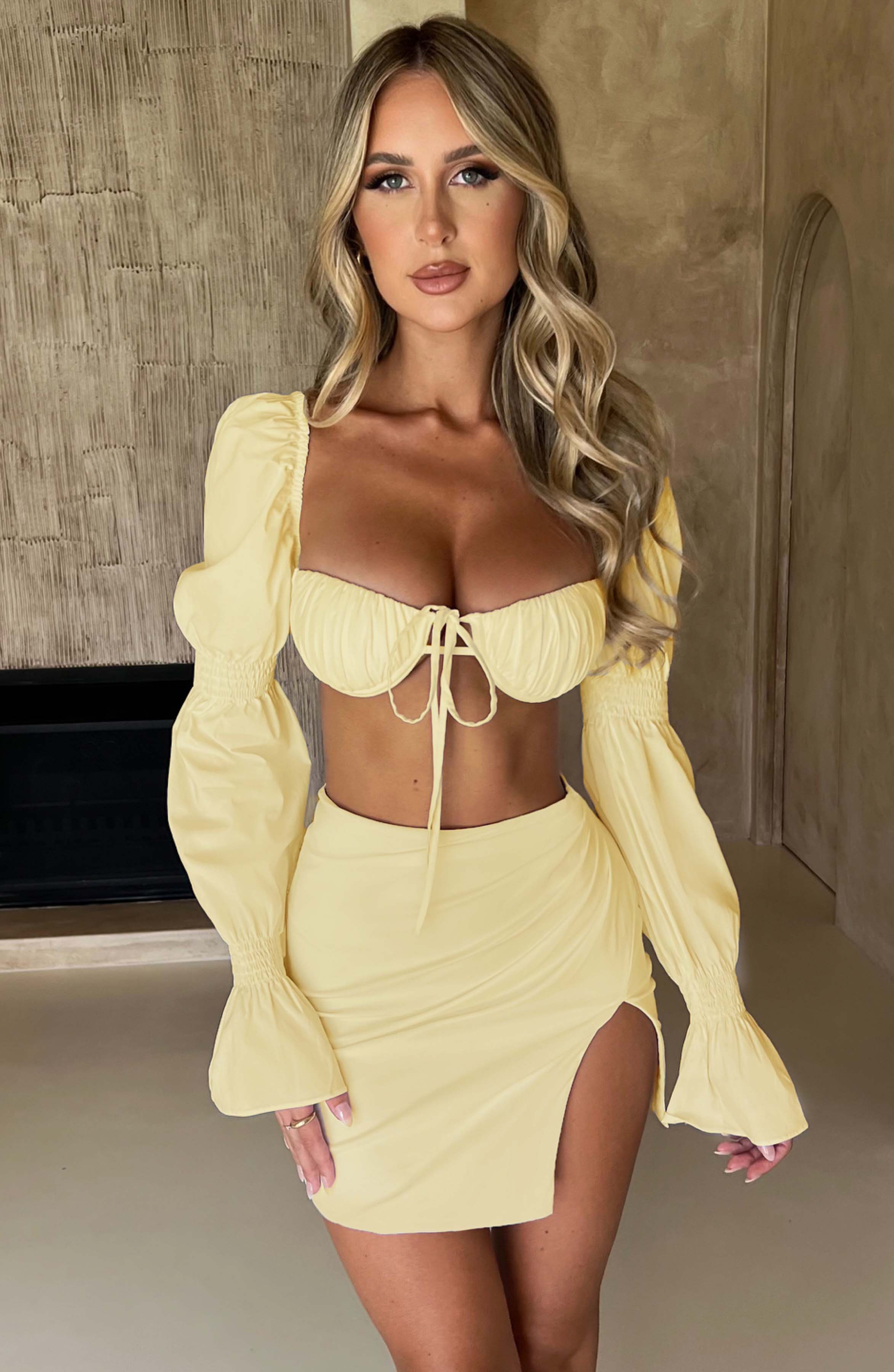 Perla Limon Mini Etek