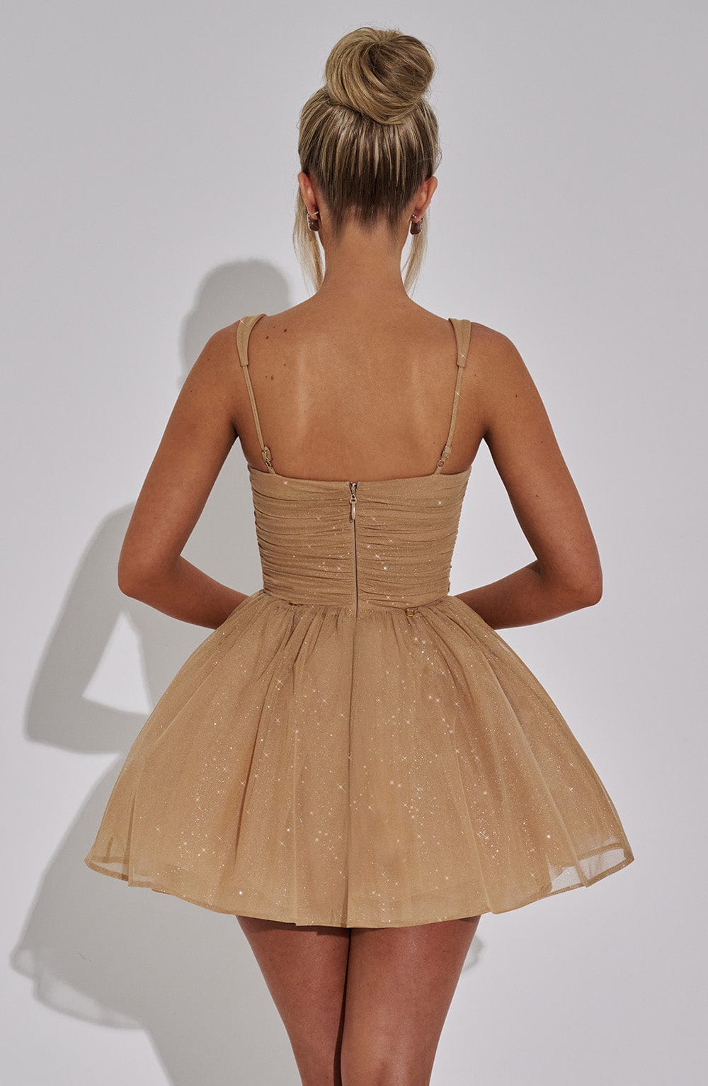 Polly Mini Altın Elbise
